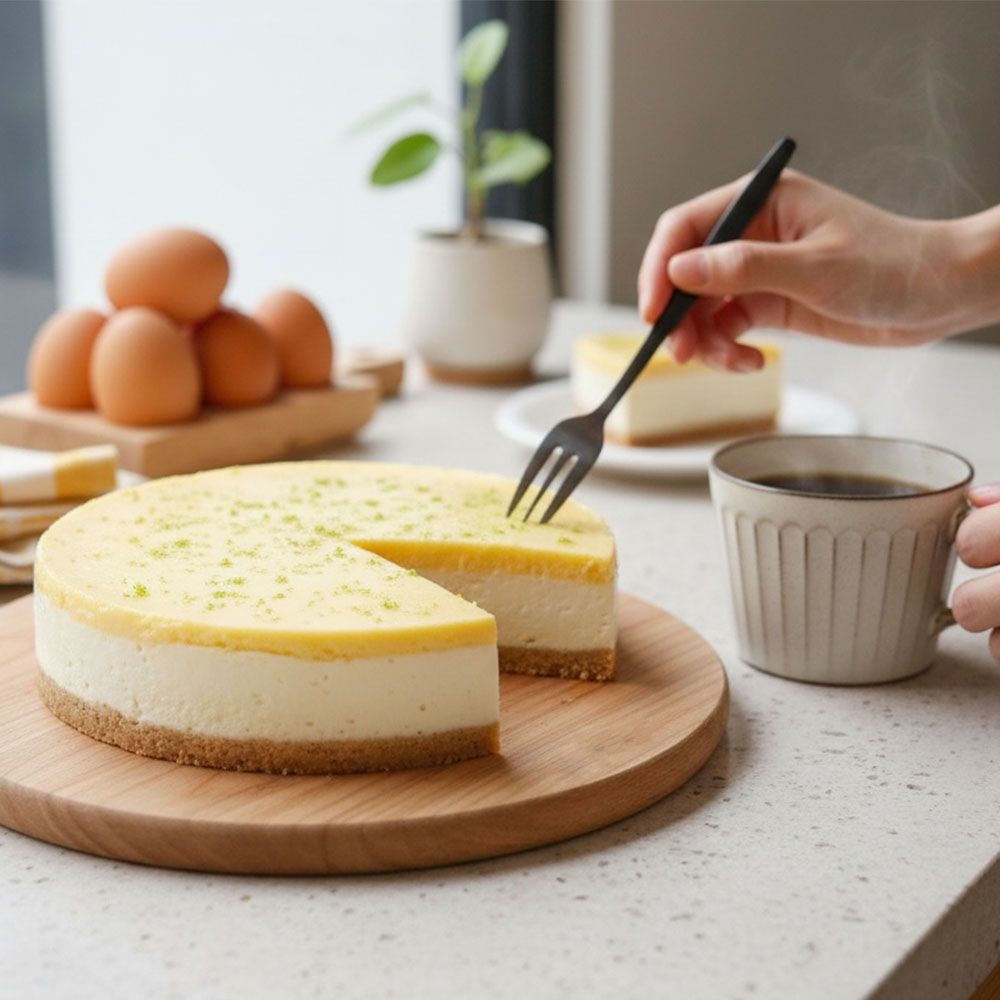 經典檸檬乳酪派 冰涼爽口冰淇淋口感 清爽檸檬香 6吋 蛋奶素