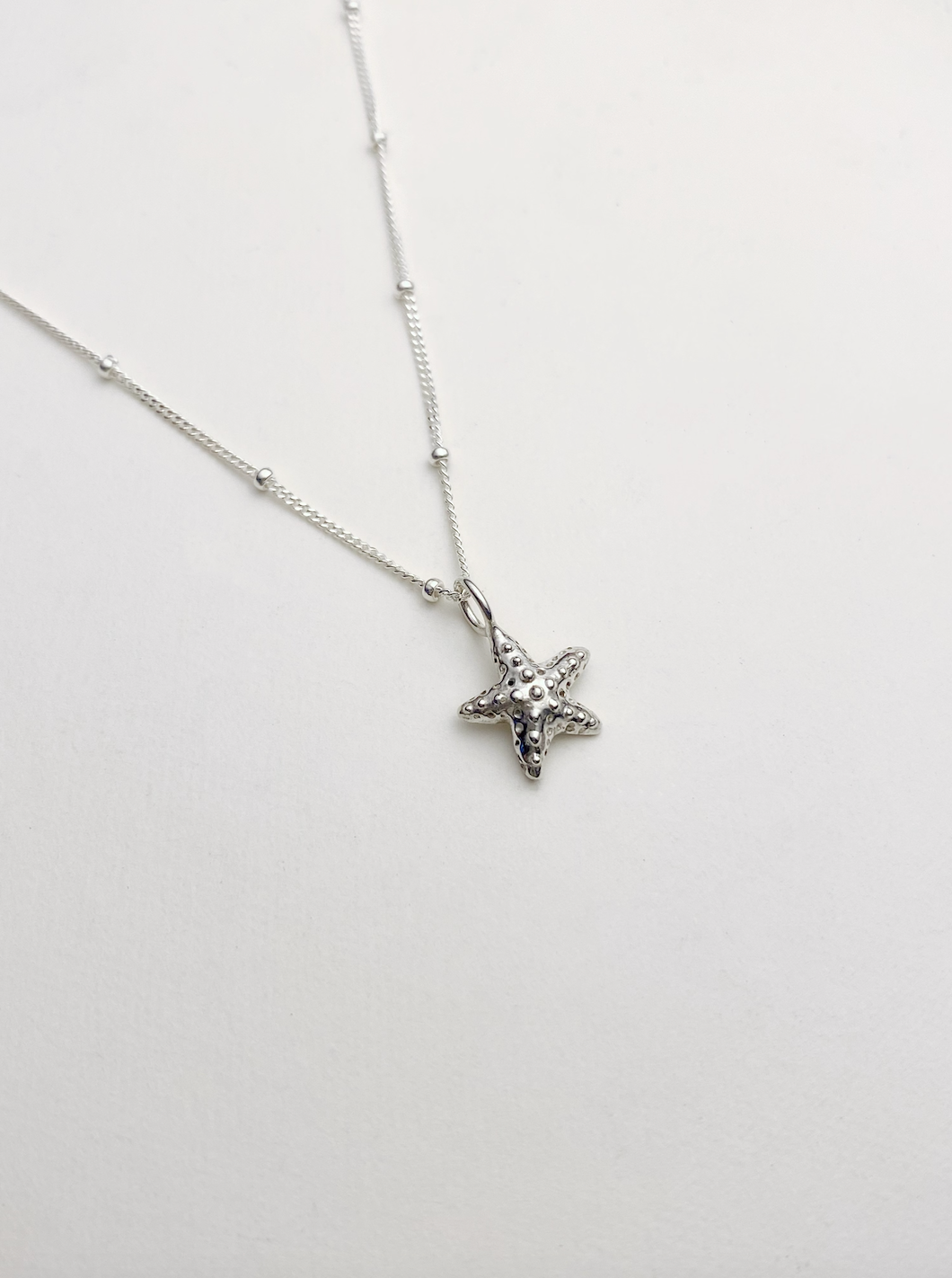 925純銀 朱古力海星項鍊