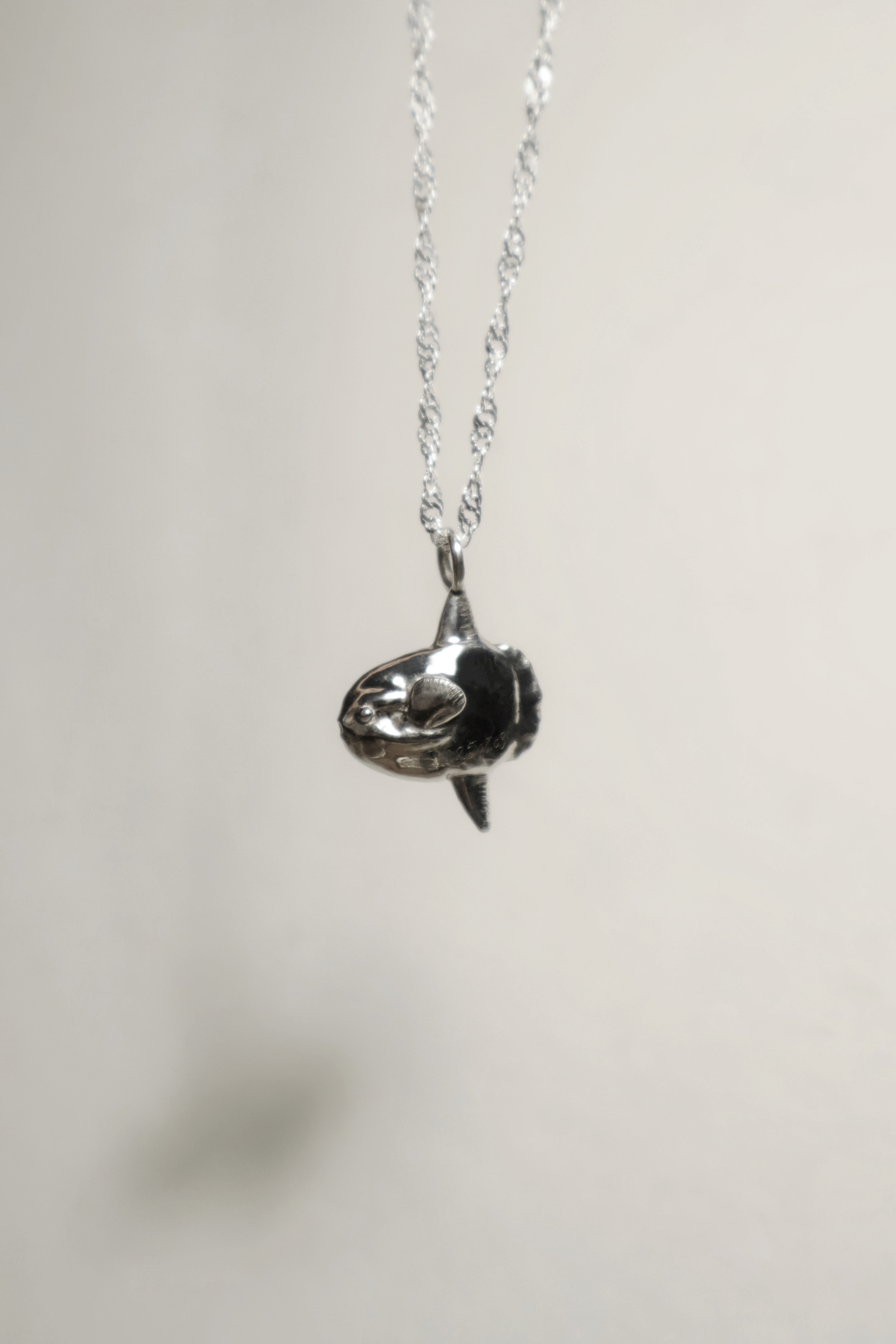 925純銀 曼波魚項鍊