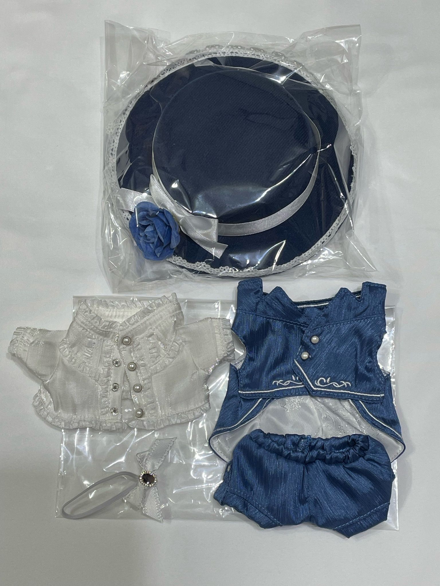 20cm 銀夜圓舞曲 褲裝+帽子