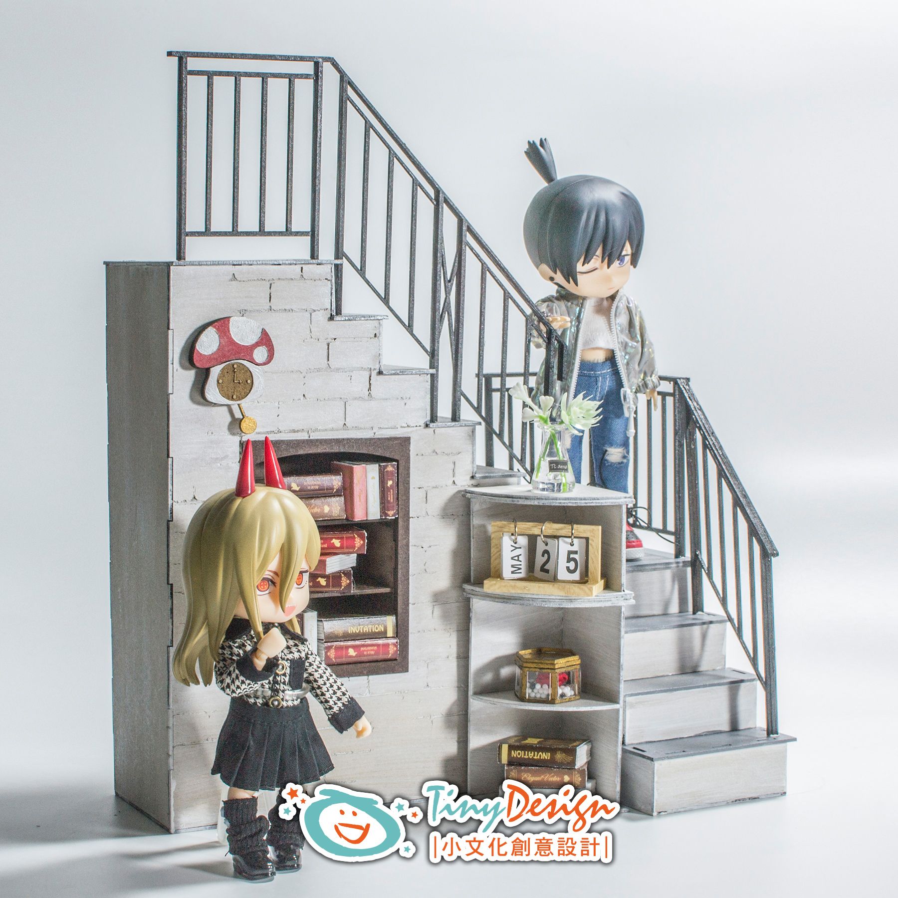 預購成品：1/12樓梯場景組
