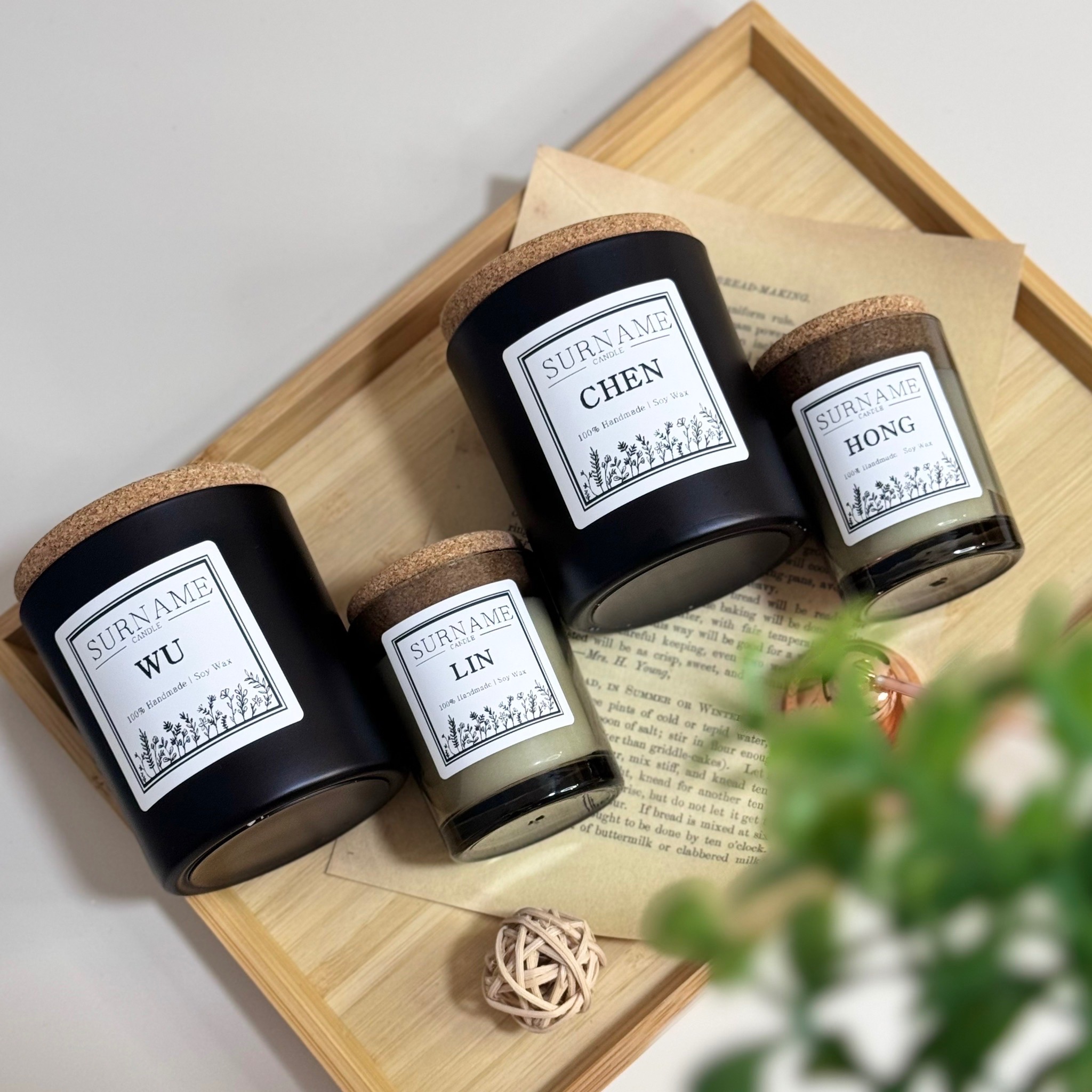 韓式香氛蠟燭 - 套裝組（一大一小）