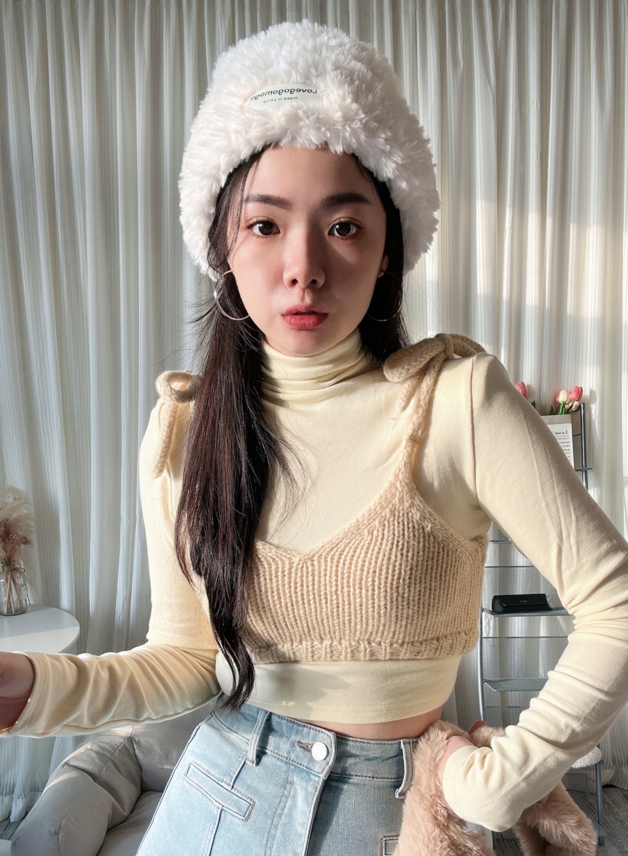 🇰🇷韓國東大門手工針織粗帶背心