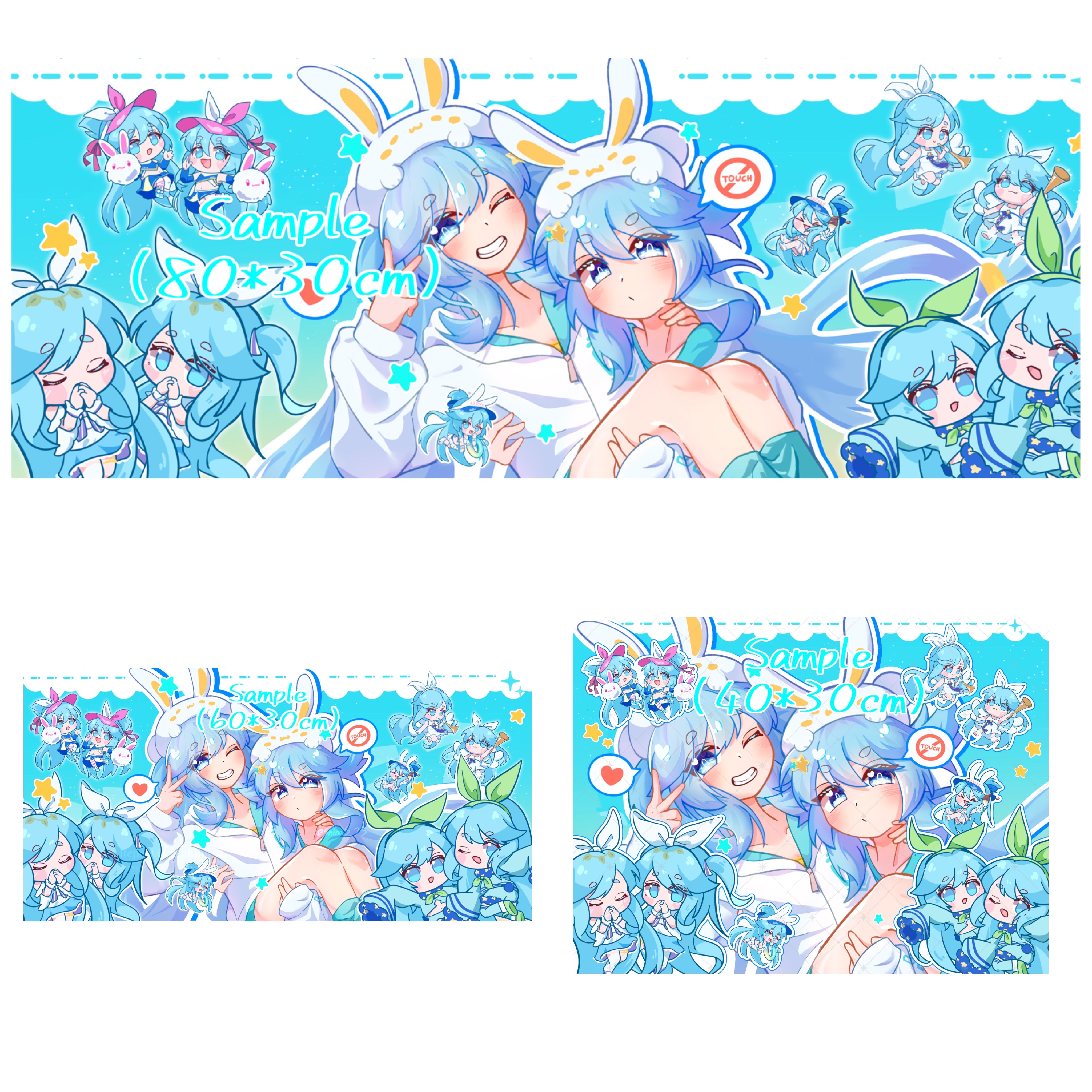 FF44-雙子滿滿滑鼠墊（2/7後出貨）