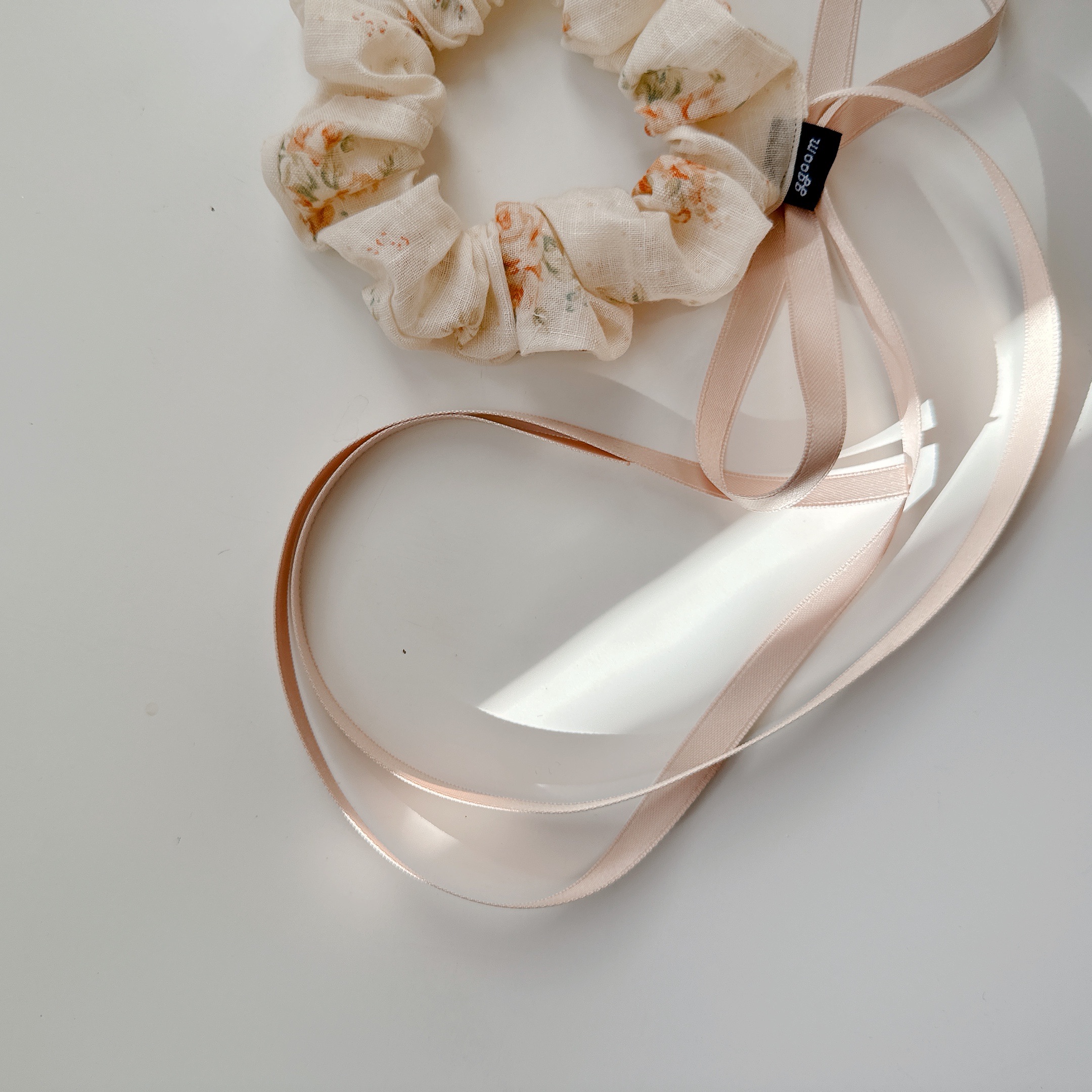 綁帶髮圈_復古玫瑰