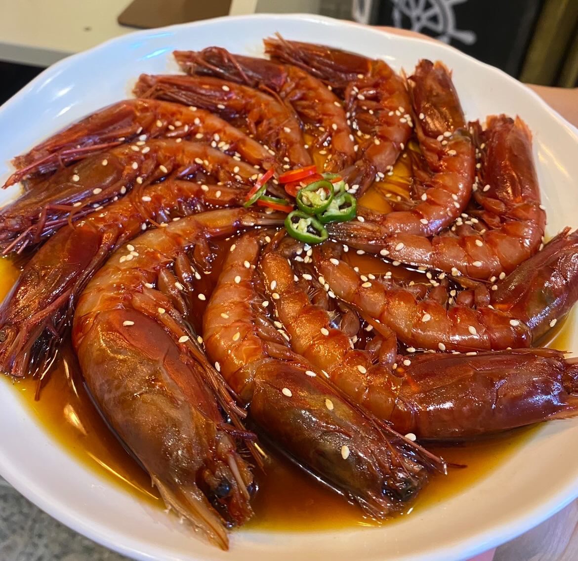 韓式醬油胭脂蝦 （台灣紅魔蝦🦐）