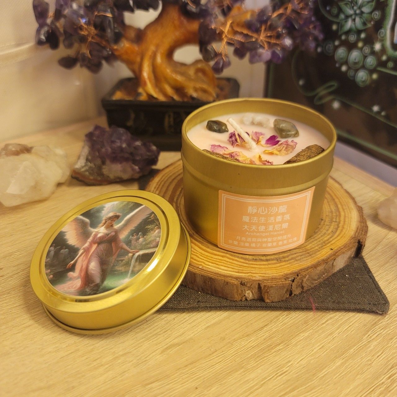 大天使魔法蠟燭～漢尼爾：月亮週期及神聖空間Archangel Haniel～女性能量週期平衡