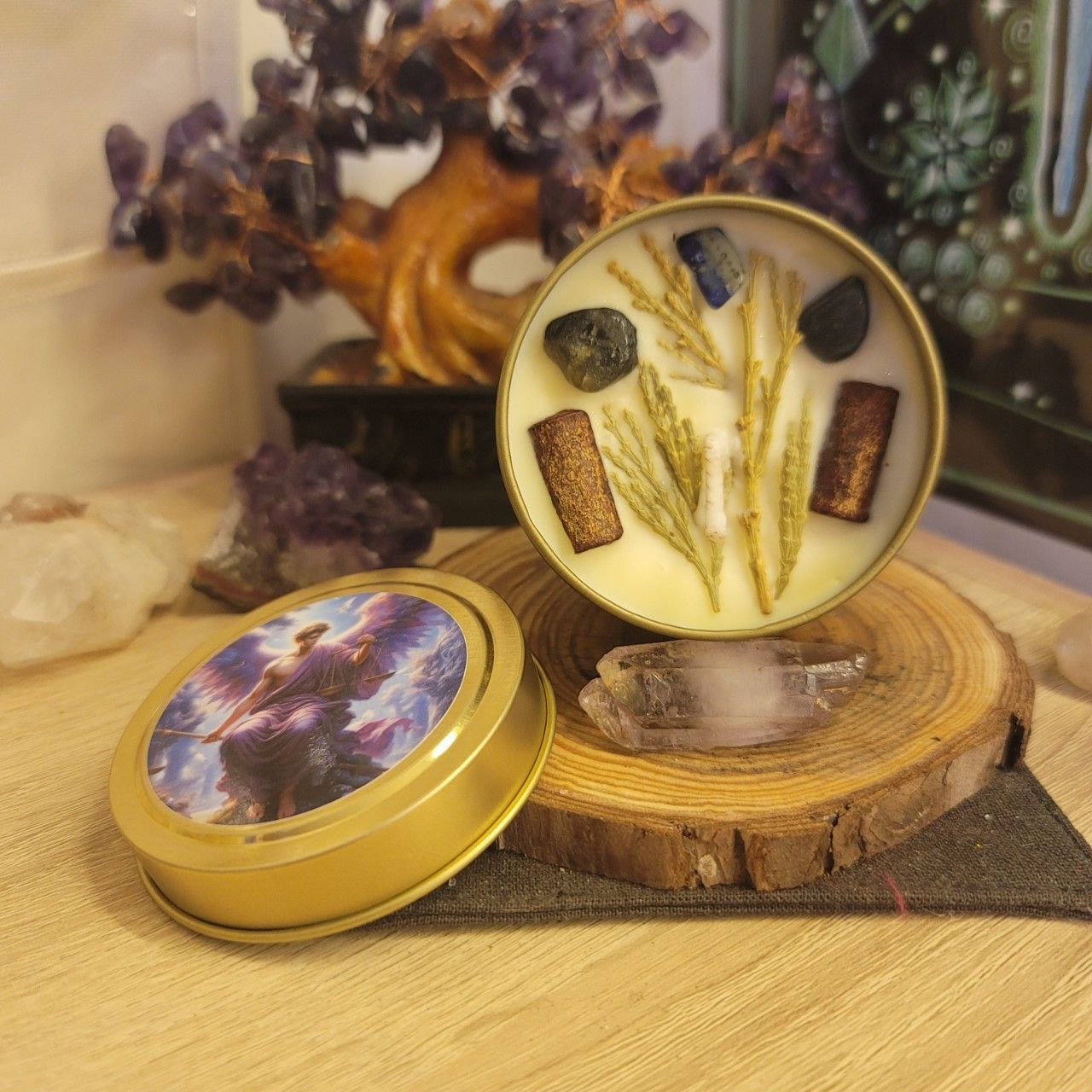 大天使魔法蠟燭～薩基爾：神之公正慈悲Archangel Chamuel～釋放傷痛業力