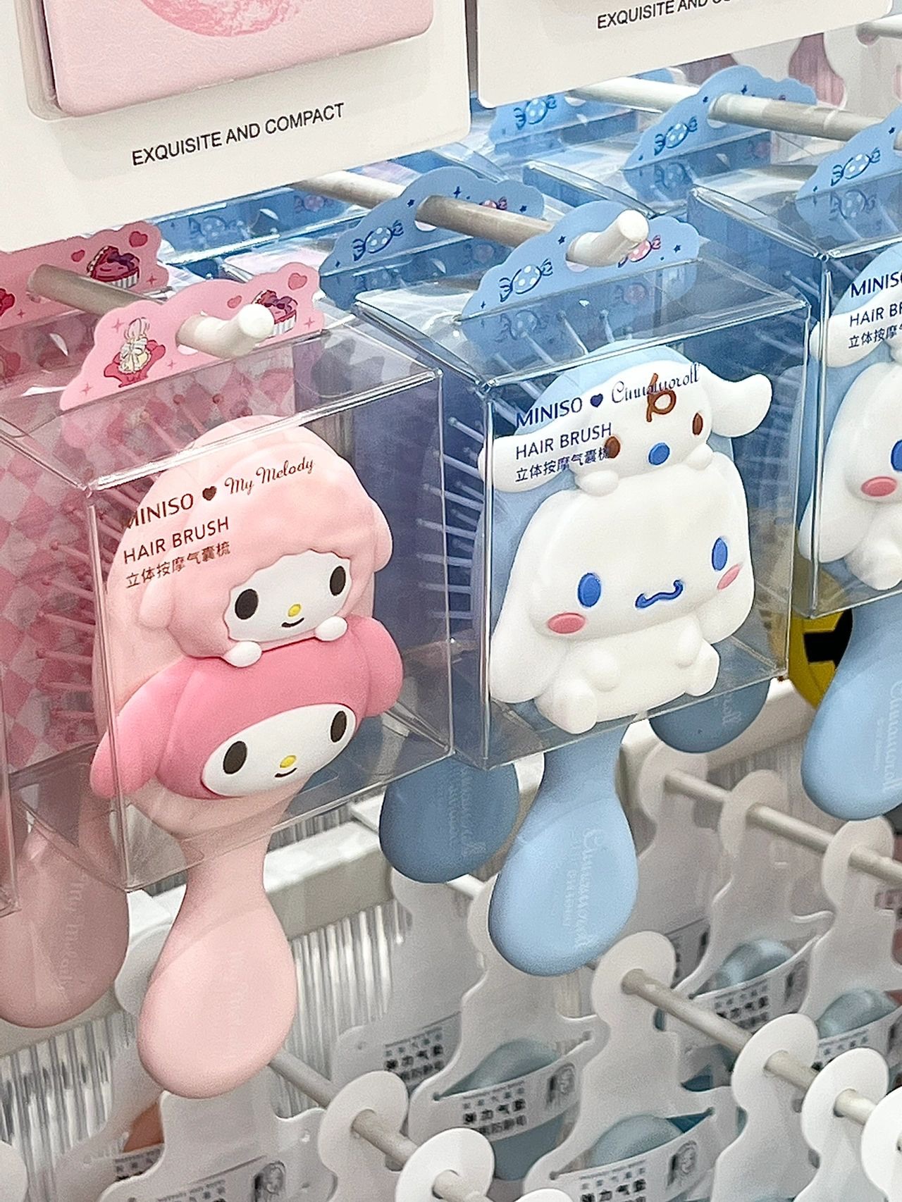 MINISO代購🌟正版三麗鷗疊疊樂迷你氣墊梳✨