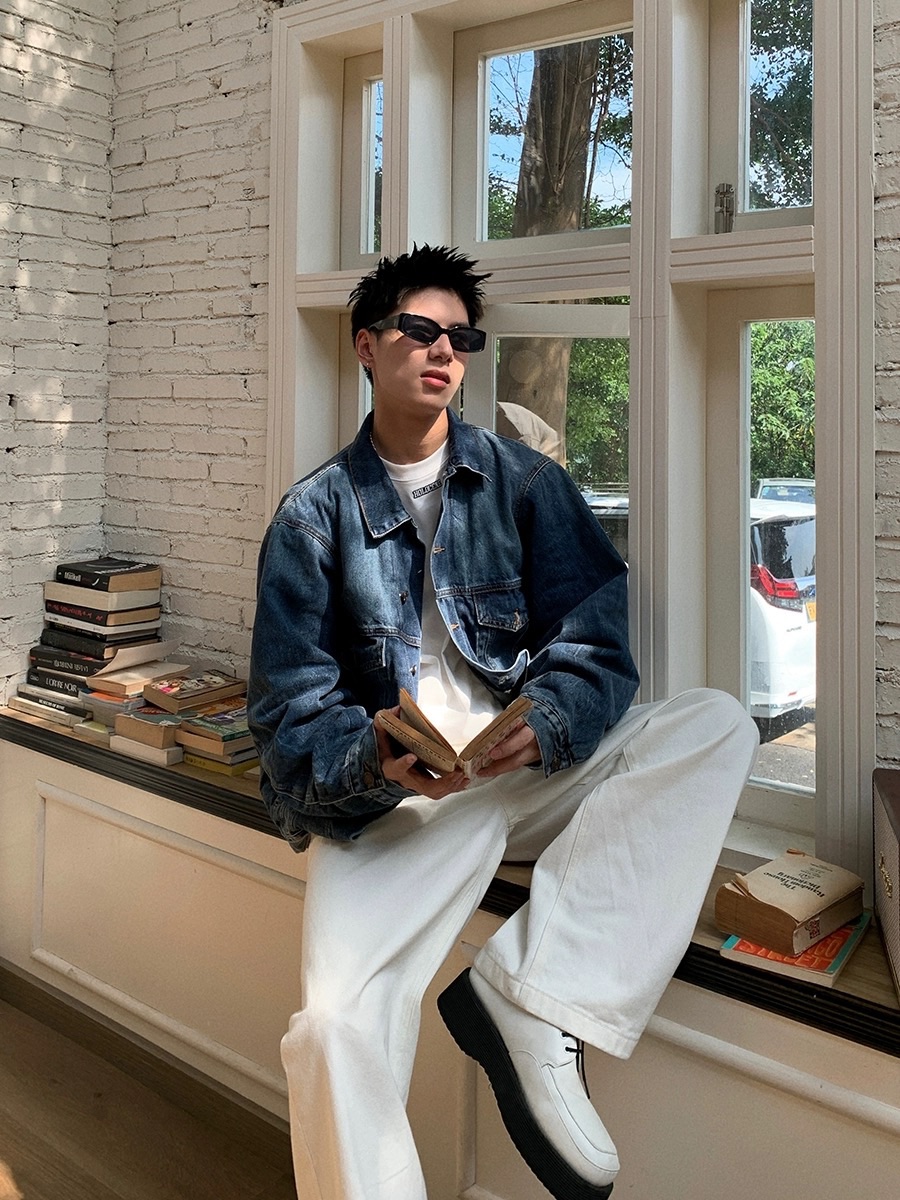 美式復古水洗加厚牛仔外套🤠