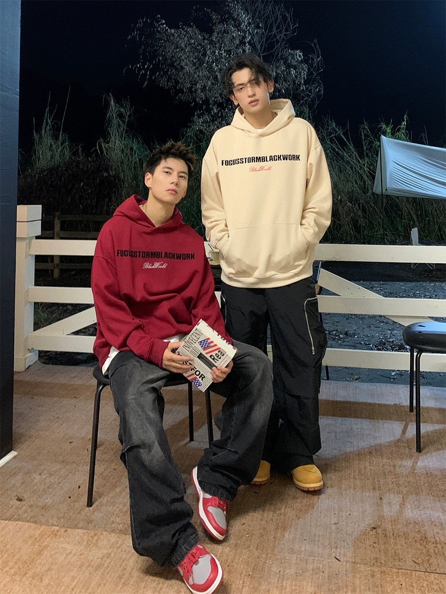 美式重磅連帽衛衣