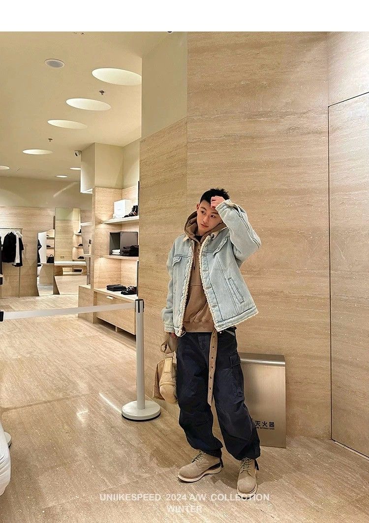 羊羔毛翻領夾克