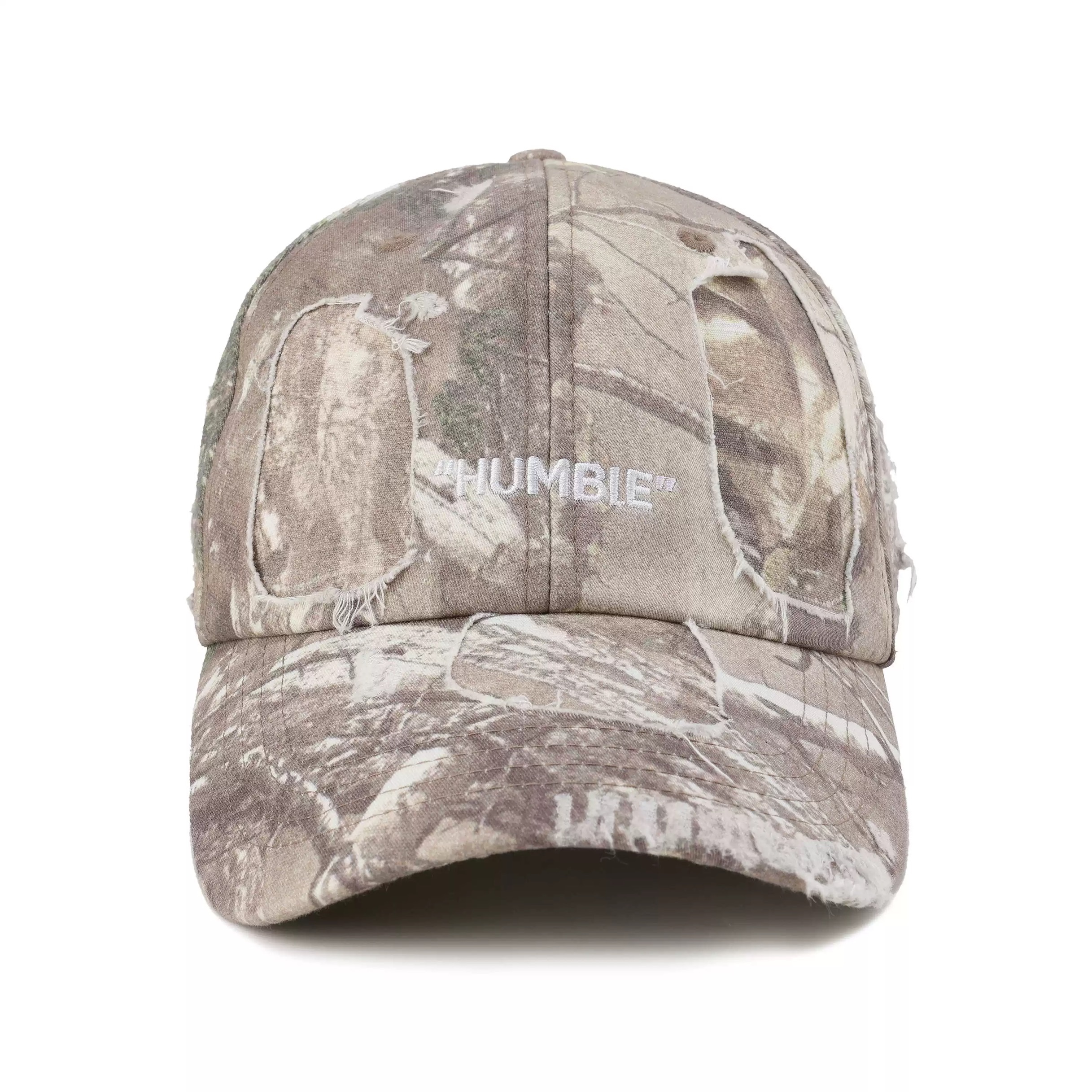 復古水洗破壞迷彩鴨舌帽