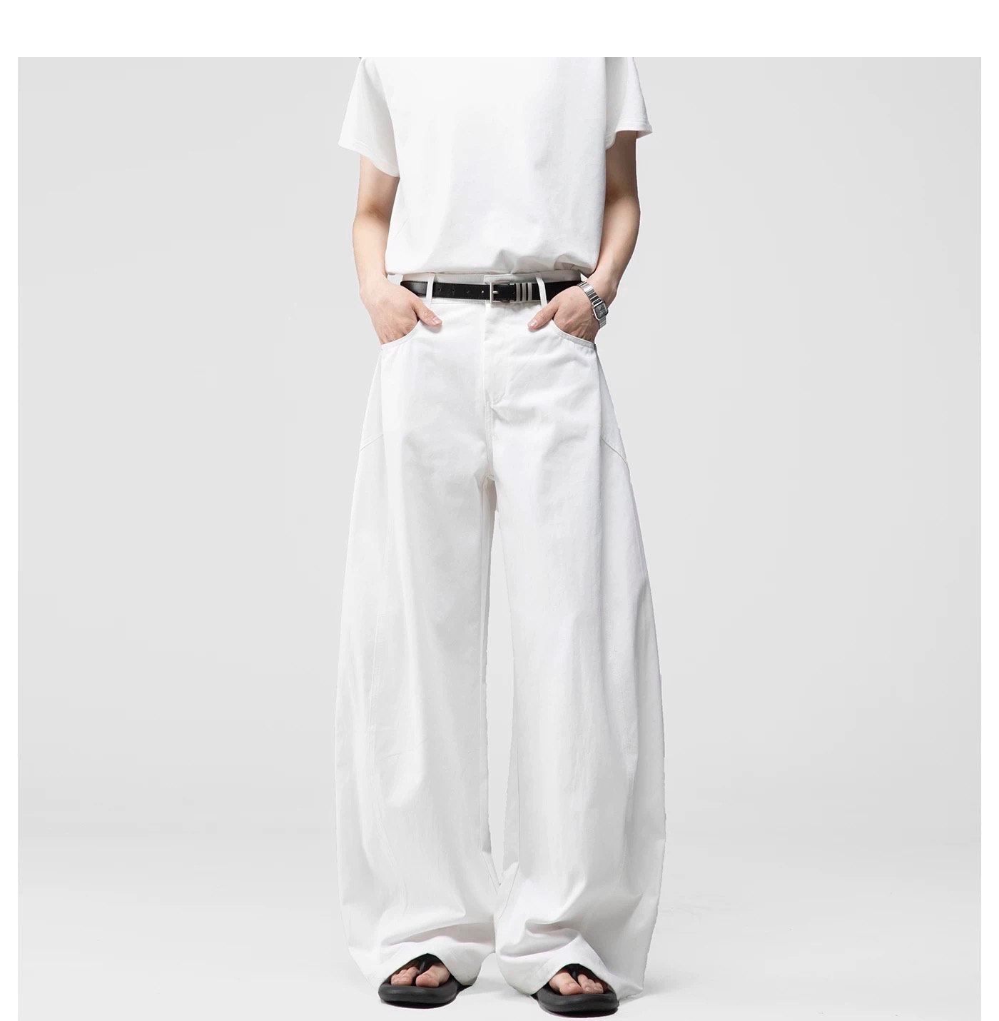 美式高街彎刀牛仔褲