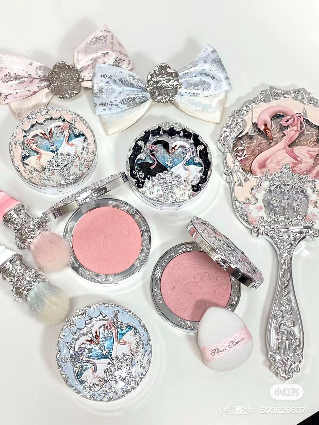 即將絕版 花知曉天鵝芭蕾系列腮紅 送粉撲～單色腮紅