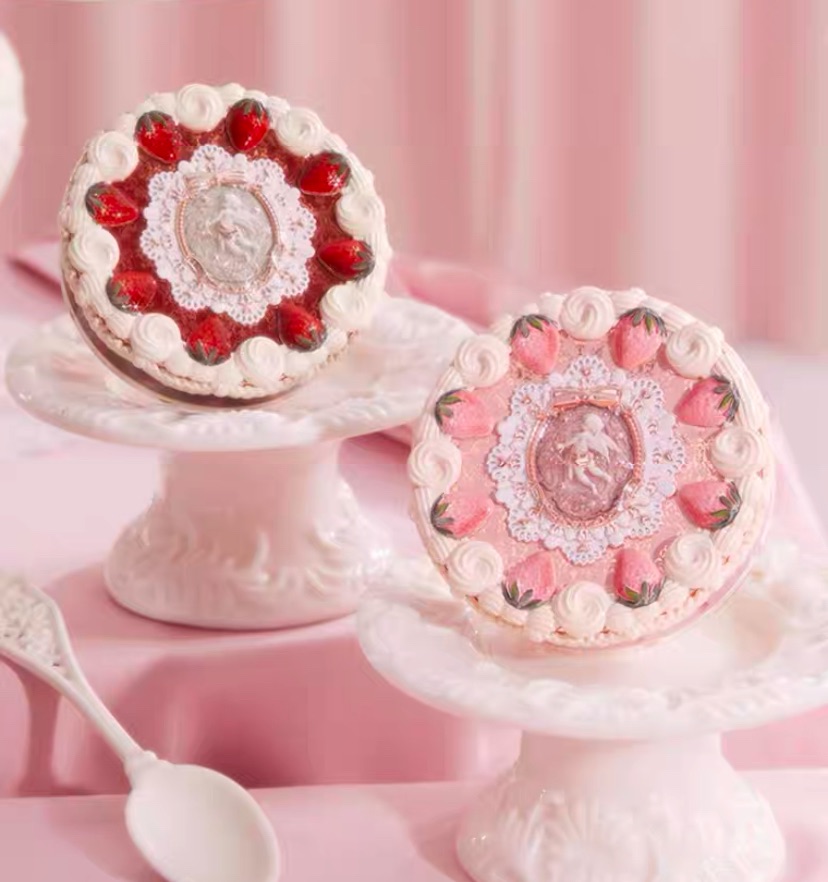 超可愛❤️花知曉邱比特系列定妝粉餅 蜜粉餅