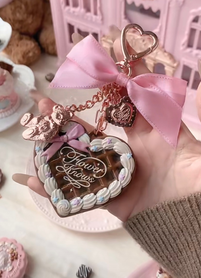 現貨 花知曉甜心小熊 蜜粉餅掛件/髮夾（髮夾不計算滿額贈❗️）