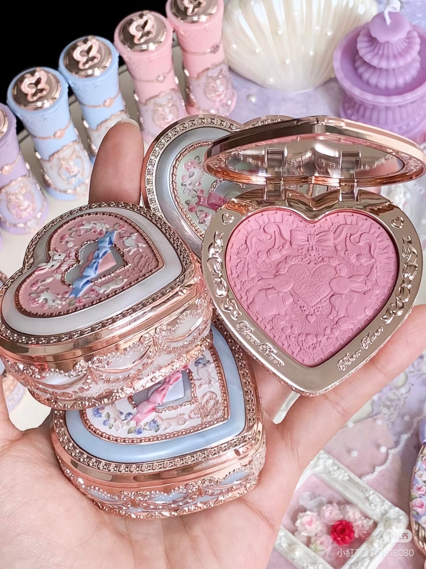 闆娘推薦❤️花知曉邦尼花園系列 凍乾浮雕腮紅！送粉撲～