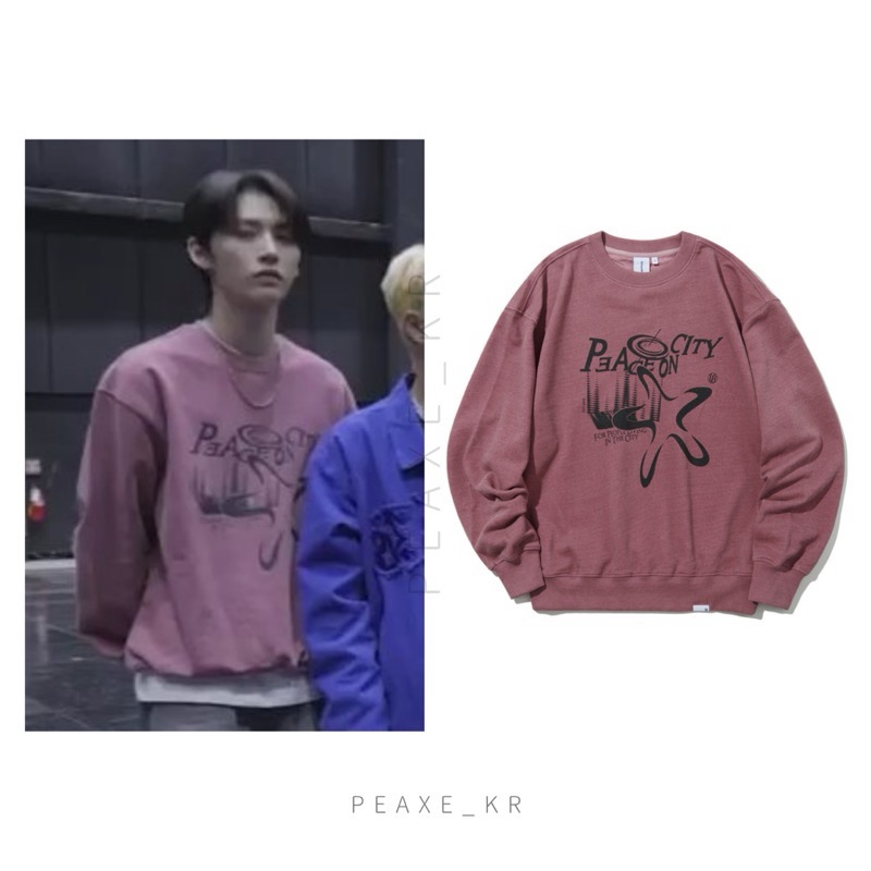 BOYNEXTDOOR TAESAN 漢東旼 同款長袖大學T URBANDTYPE Peace