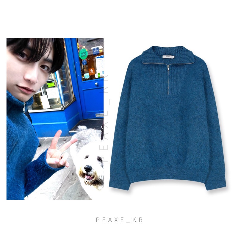 BOYNEXTDOOR TAESAN 漢東旼 同款半拉鍊毛衣 NUAKLE Unisex