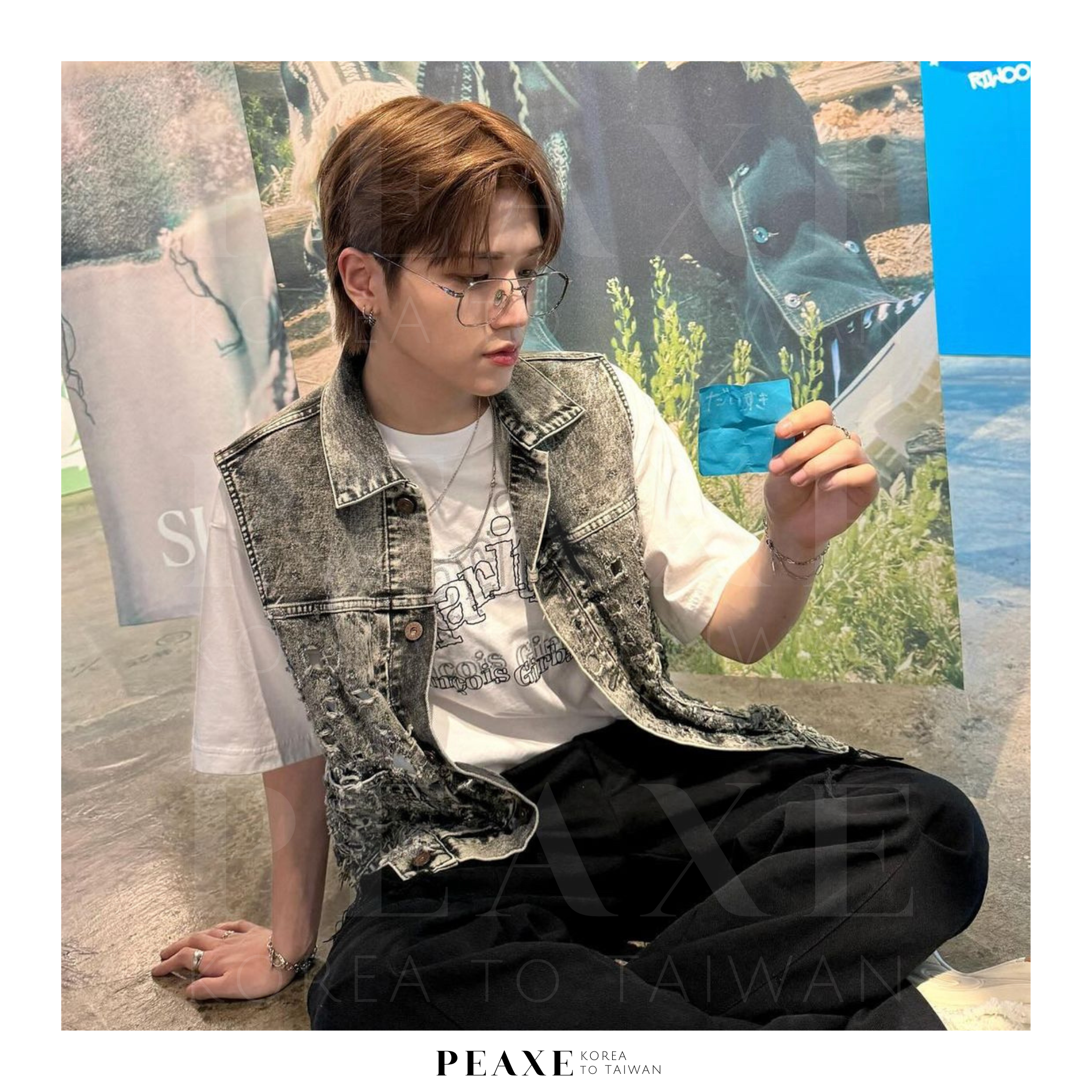 BOYNEXTDOOR RIWOO 李常赫 同款短袖T恤 MARITHE FRANCIOS GIRBAUD DOUBLE