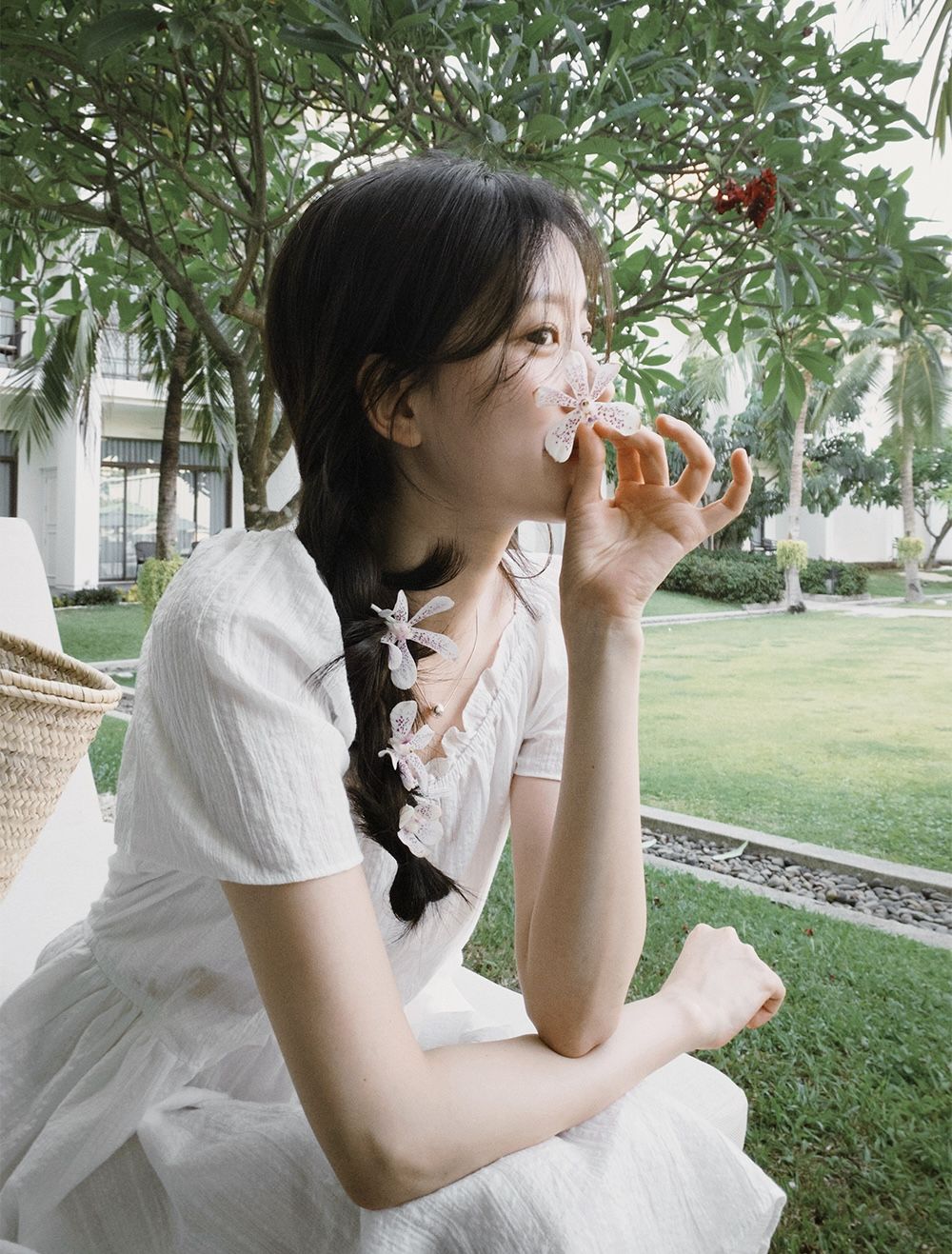 正韓製紋理感短袖洋裝 dress 2色 （ 自製設計款 ） 連身裙 短裙 迷你裙 透膚