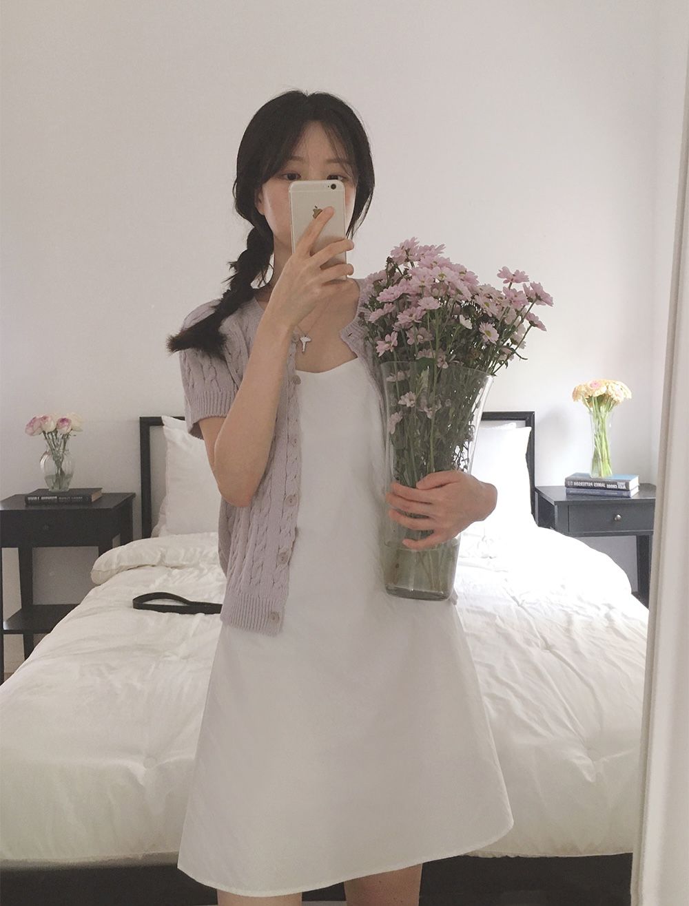 正韓製麻花編織夏季針織外套 cardigan 3色 （ 自製設計款 ） 短袖 罩衫 毛衣 開衫