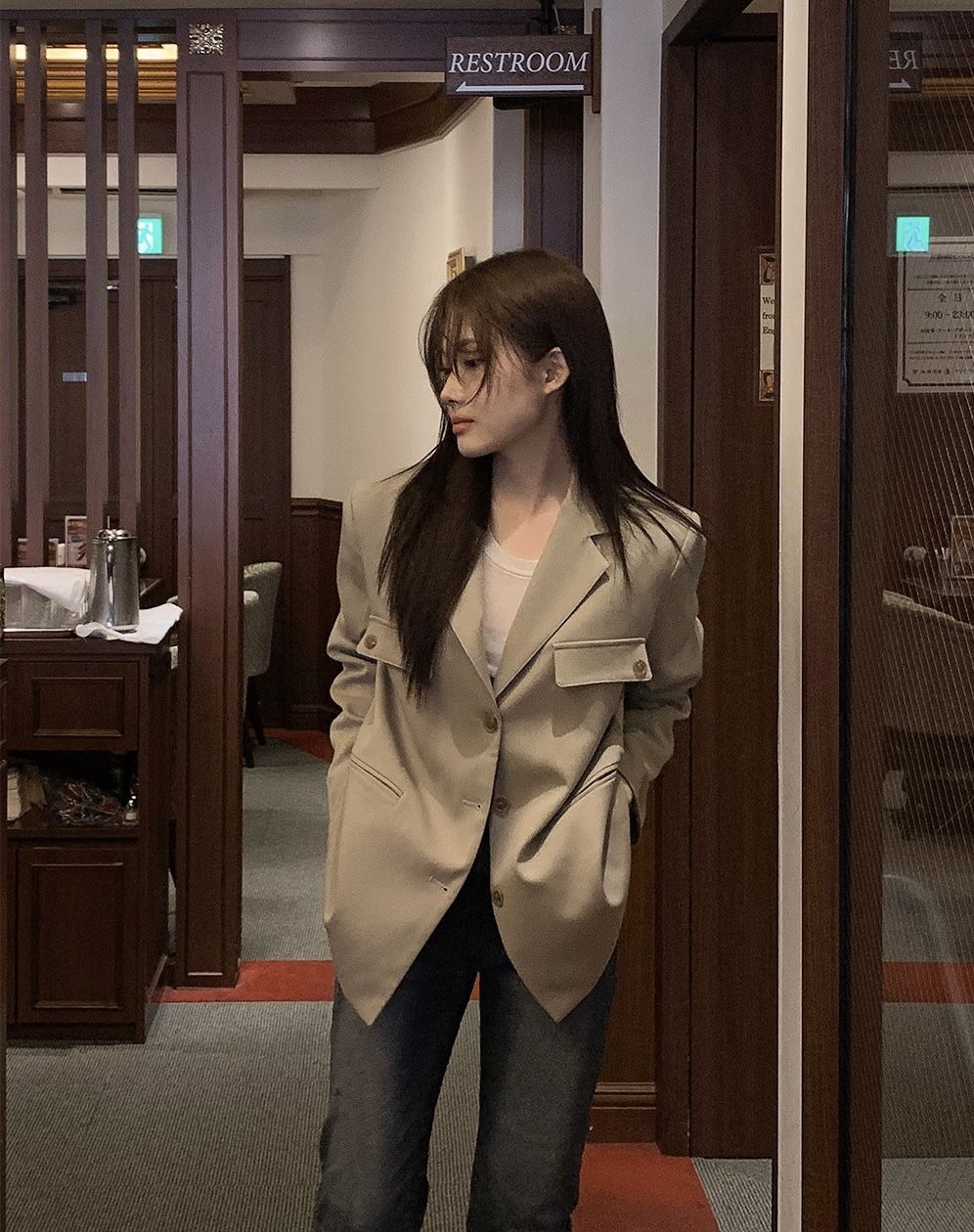 正韓製鈕釦細節西裝外套 jacket 3色 （ slowand 自訂款 ） 長袖 西外 夾克 韓國