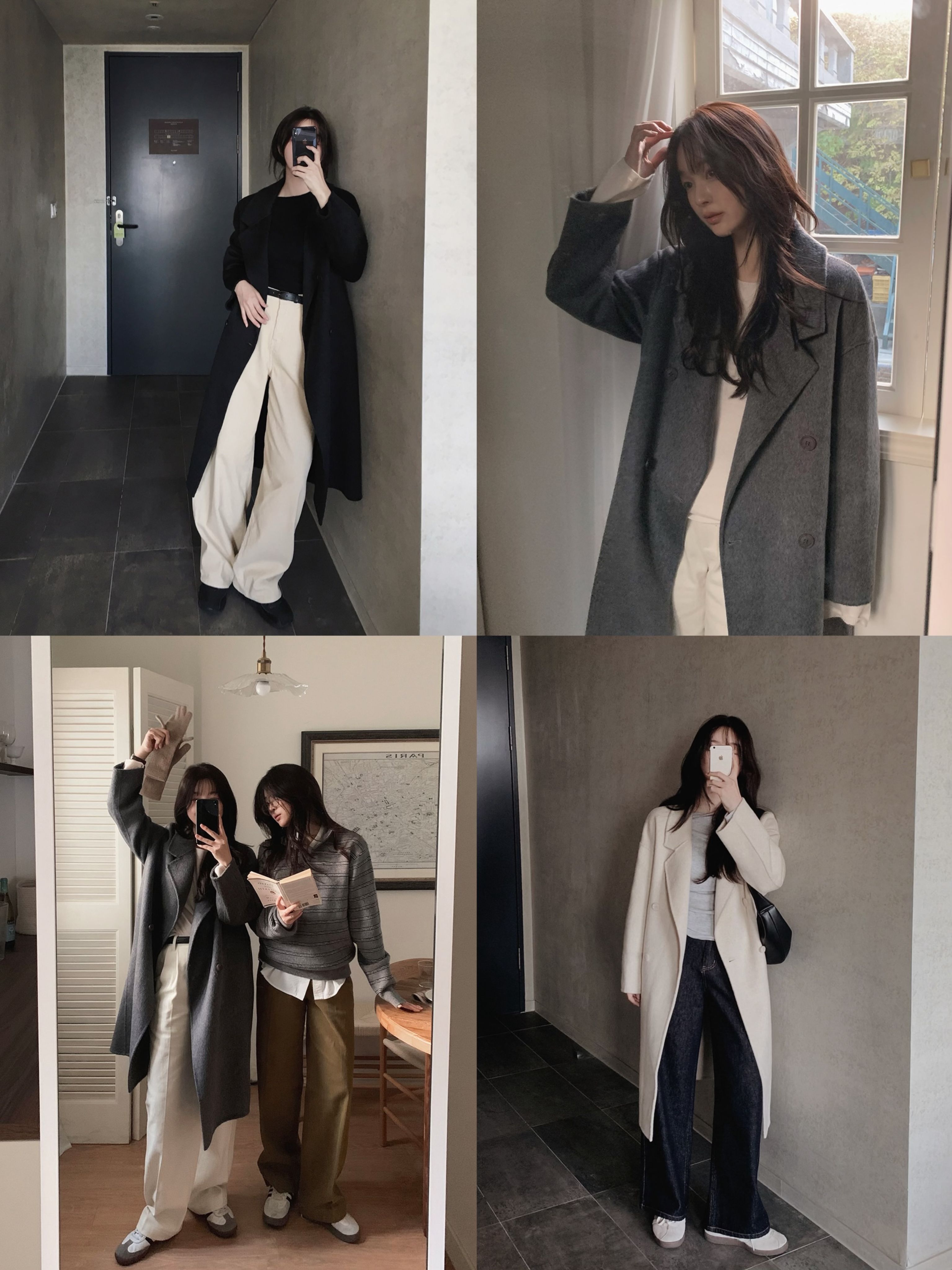 特價只到12/15 小個子推薦款✿ 雙排扣手工製大衣 coat 3色 （ slowand ） 長袖 外套