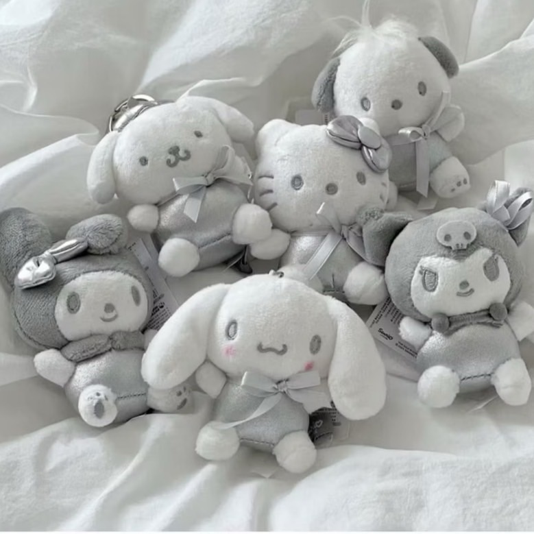 #預購  韓國正版 Sanrio三麗鷗銀色系列吊飾娃娃