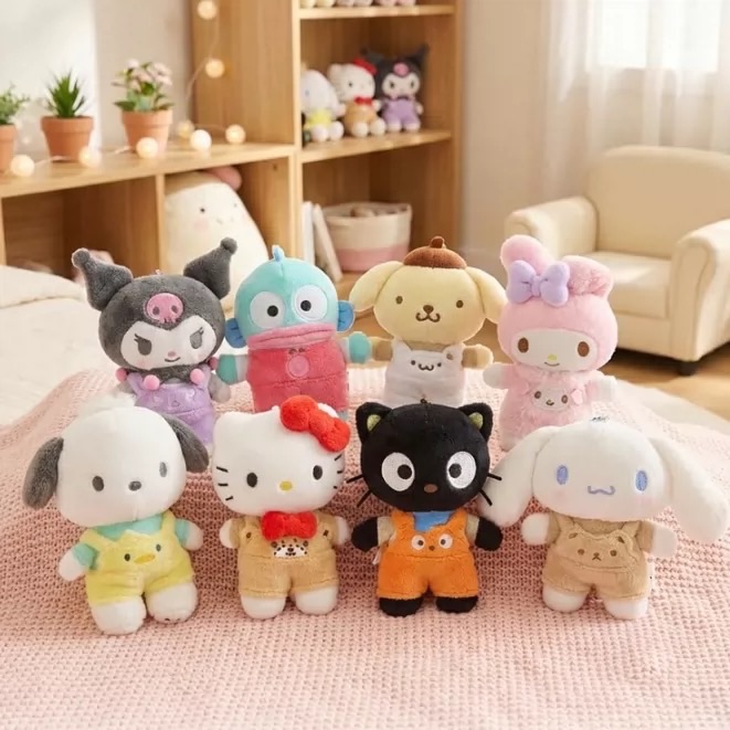 #預購  三麗鷗工裝背帶褲吊飾🇰🇷