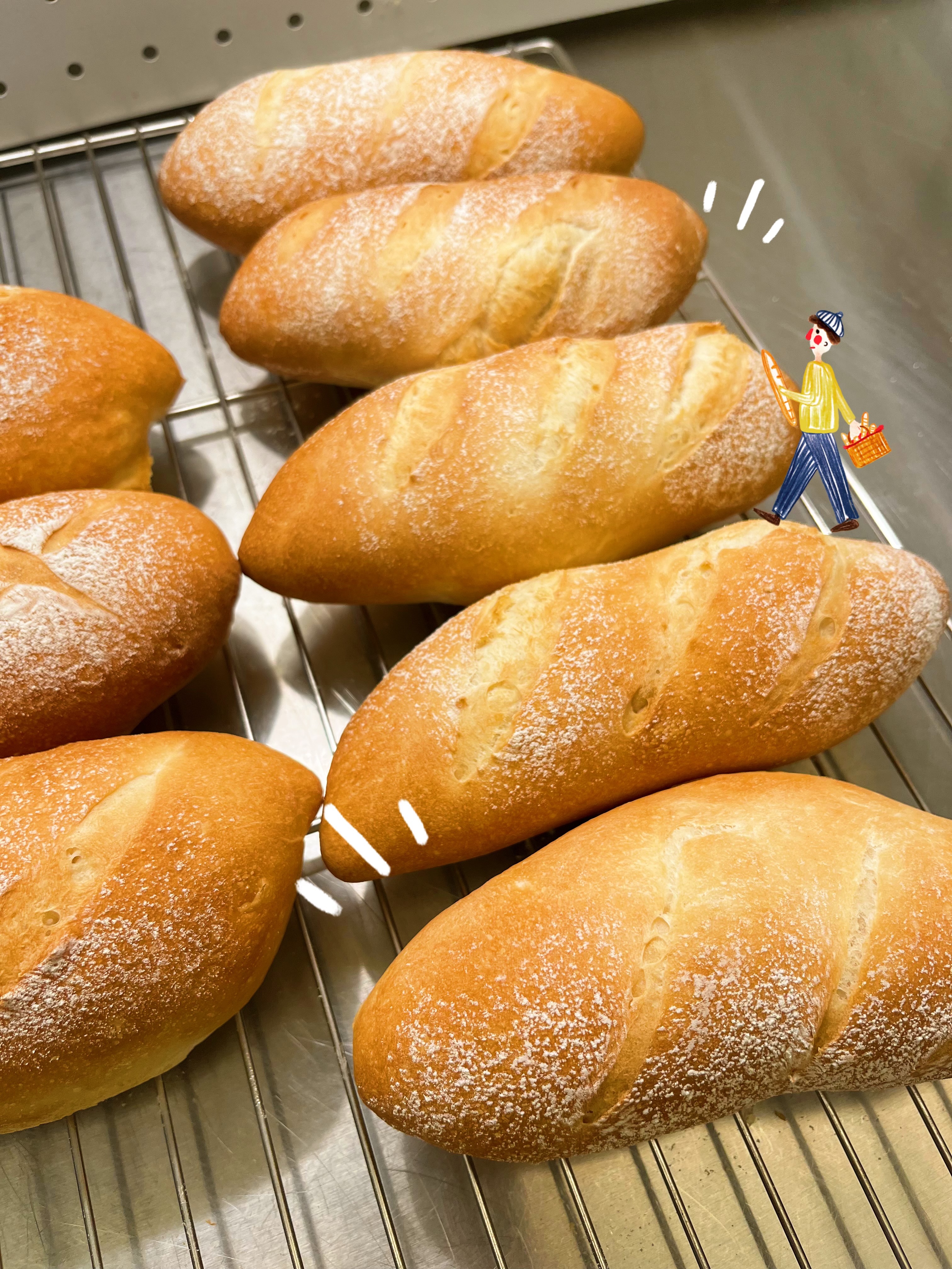 醜萌軟式法國麵包