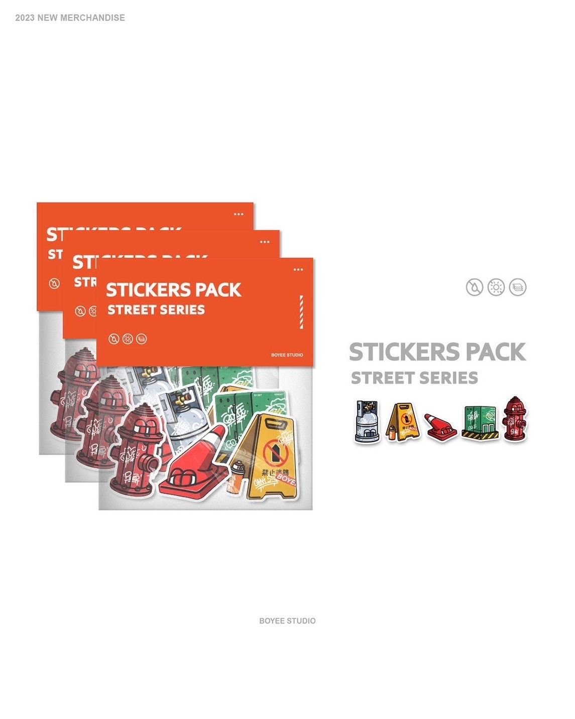 《STICKERS PACK》- STREET SERIES 🚥