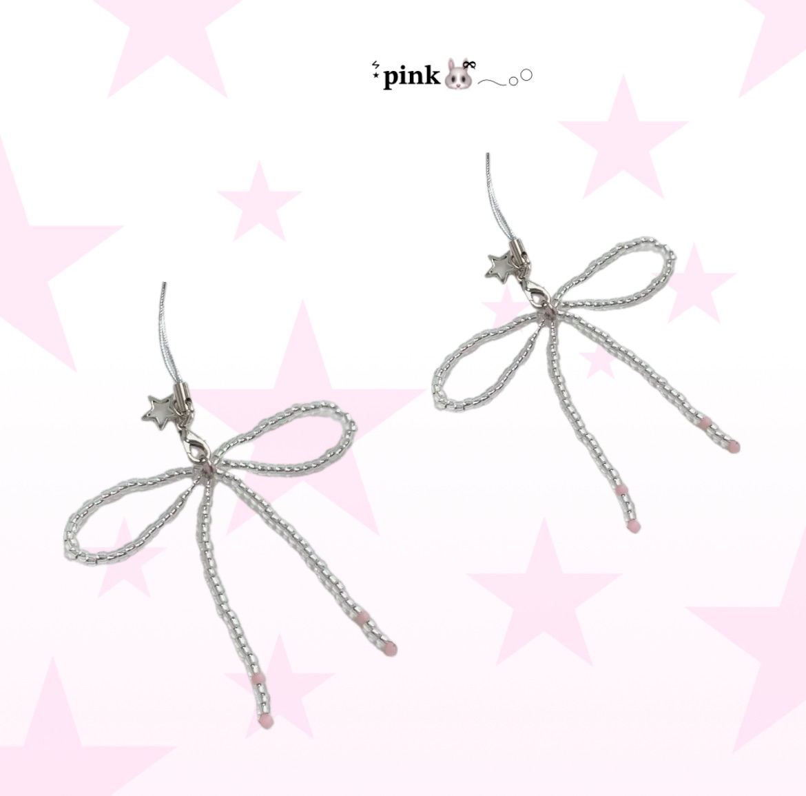 水晶蝴蝶結掛件‧º·˚