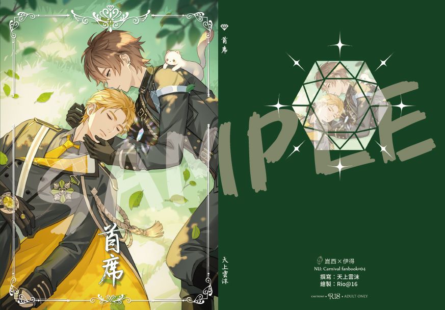 《首席》CP:崑伊_新世界狂歡同人小說本 私設 哨兵嚮導 ABO 作者:天上雲城