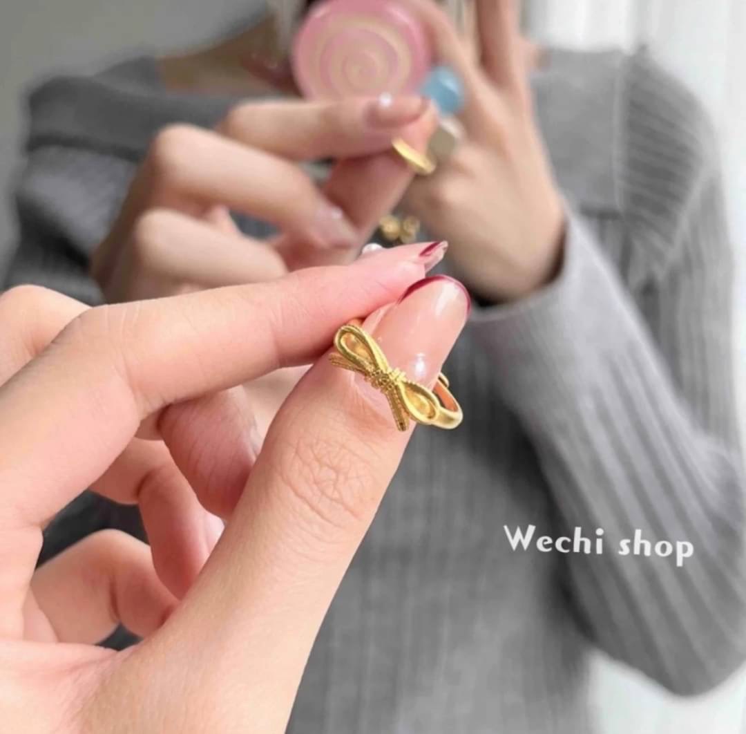 🇰🇷爆款 立體綁帶蝴蝶結戒指