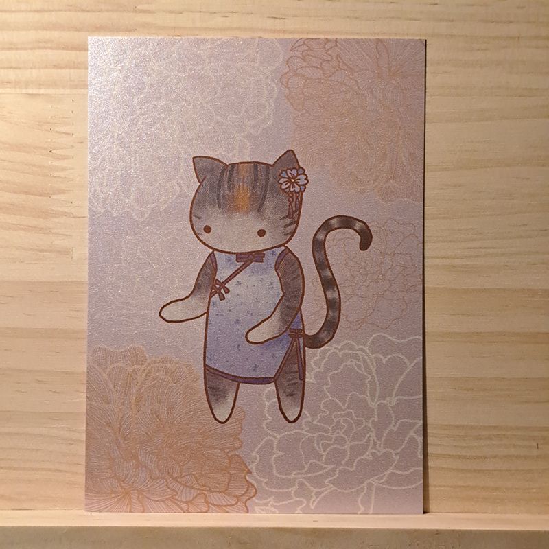 吉家有貓 貓咪系列之二 明信片（雙面有圖） 麵包貓 黑貓 橘貓 虎斑貓 賓士貓 玳瑁貓