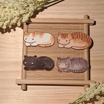 吉家有貓 麵包貓貼紙 （無防水）