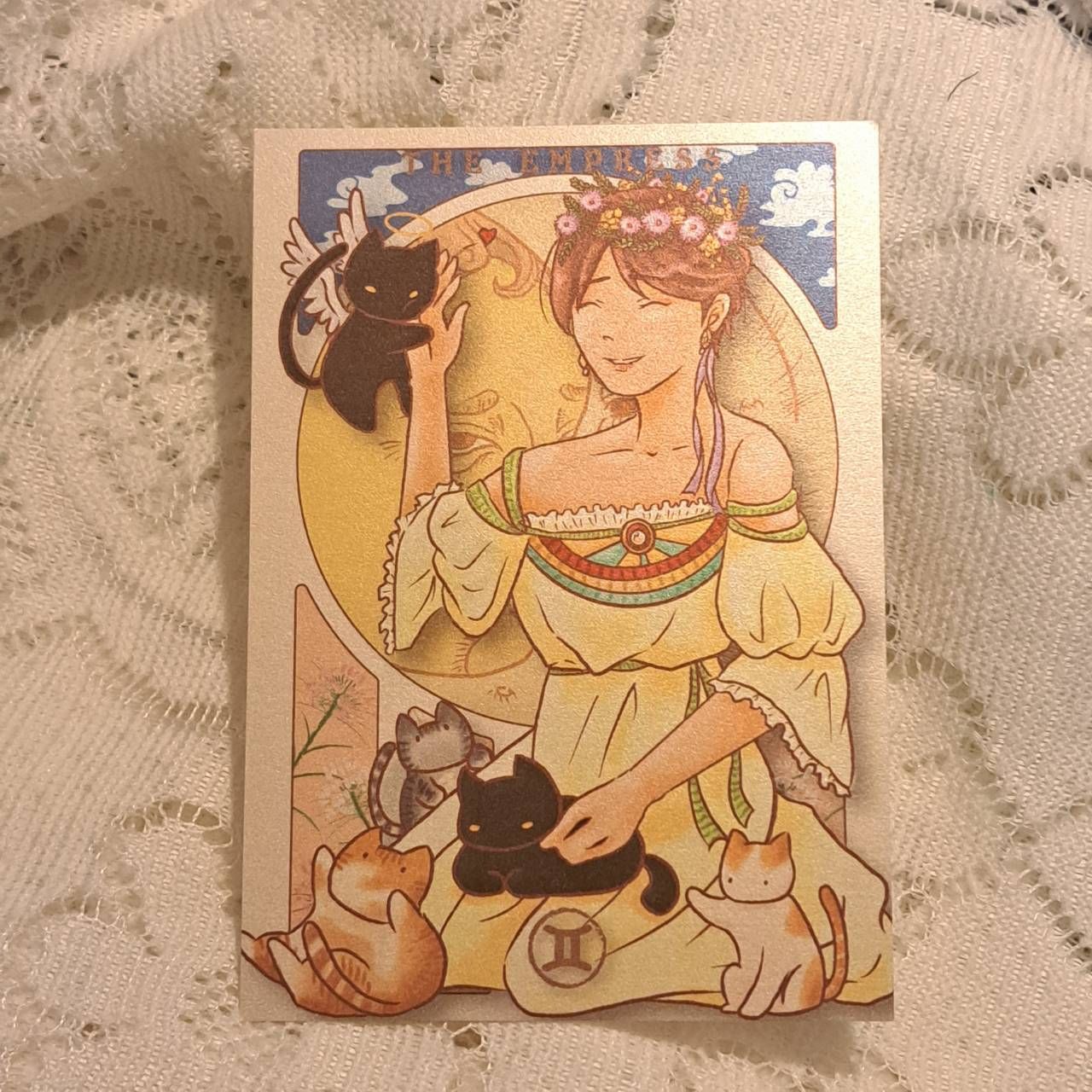 吉家有貓 生日塔羅明信片