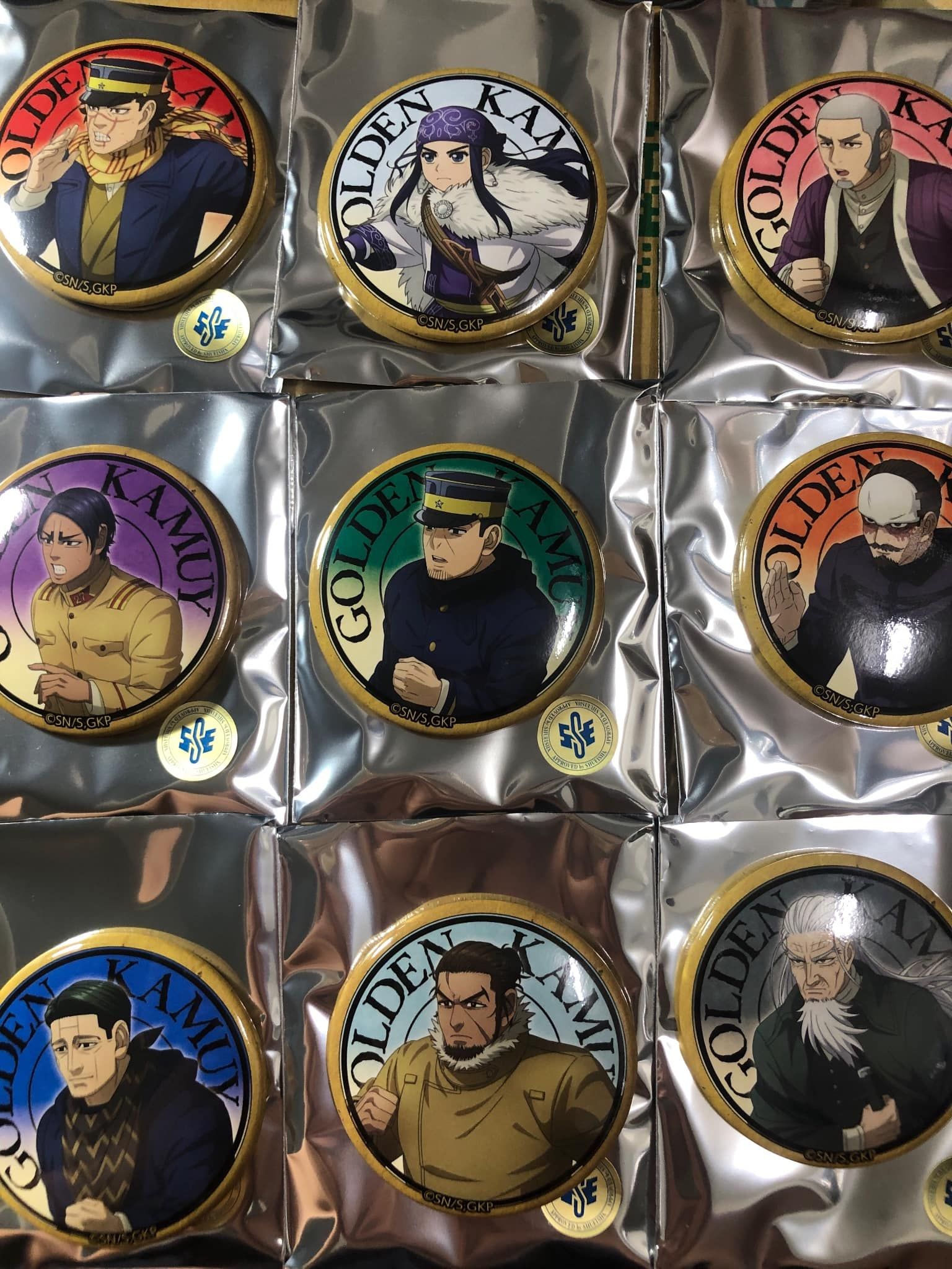 黃金神威 跑步系列 徽章組 box