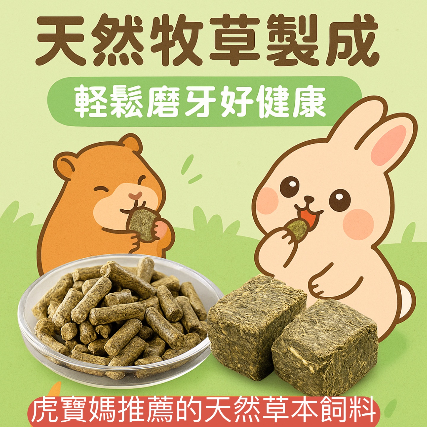 🌿🐯虎寶媽🌿苜蓿草粒 苜蓿草磚 甜燕麥草粒🌟免運現貨🌟寵物飼料 兔子烏龜天竺鼠龍貓飼料 寵物零食 寵物磨牙