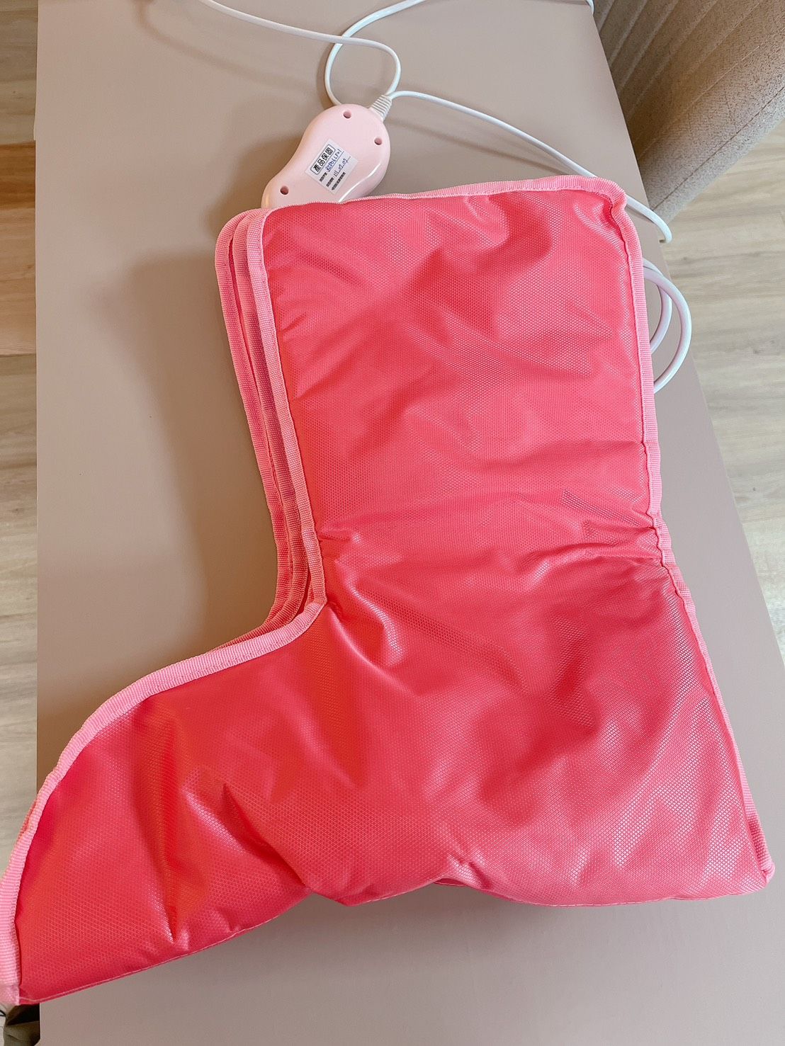 近全新 美甲足部保養電熱按摩足套 加熱長版足套 震動按摩腳套