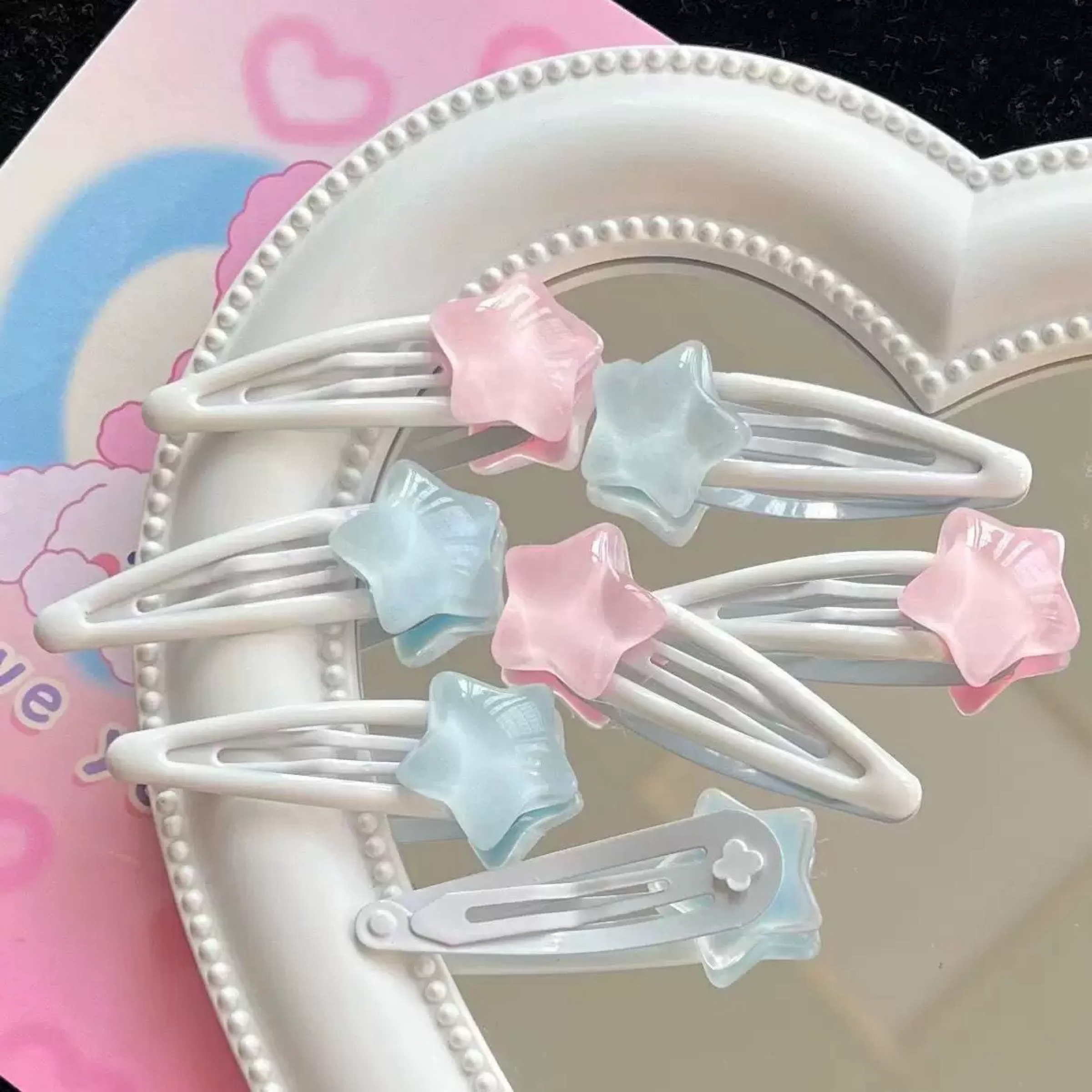 可愛閃亮星星BB髮夾（3色可選）