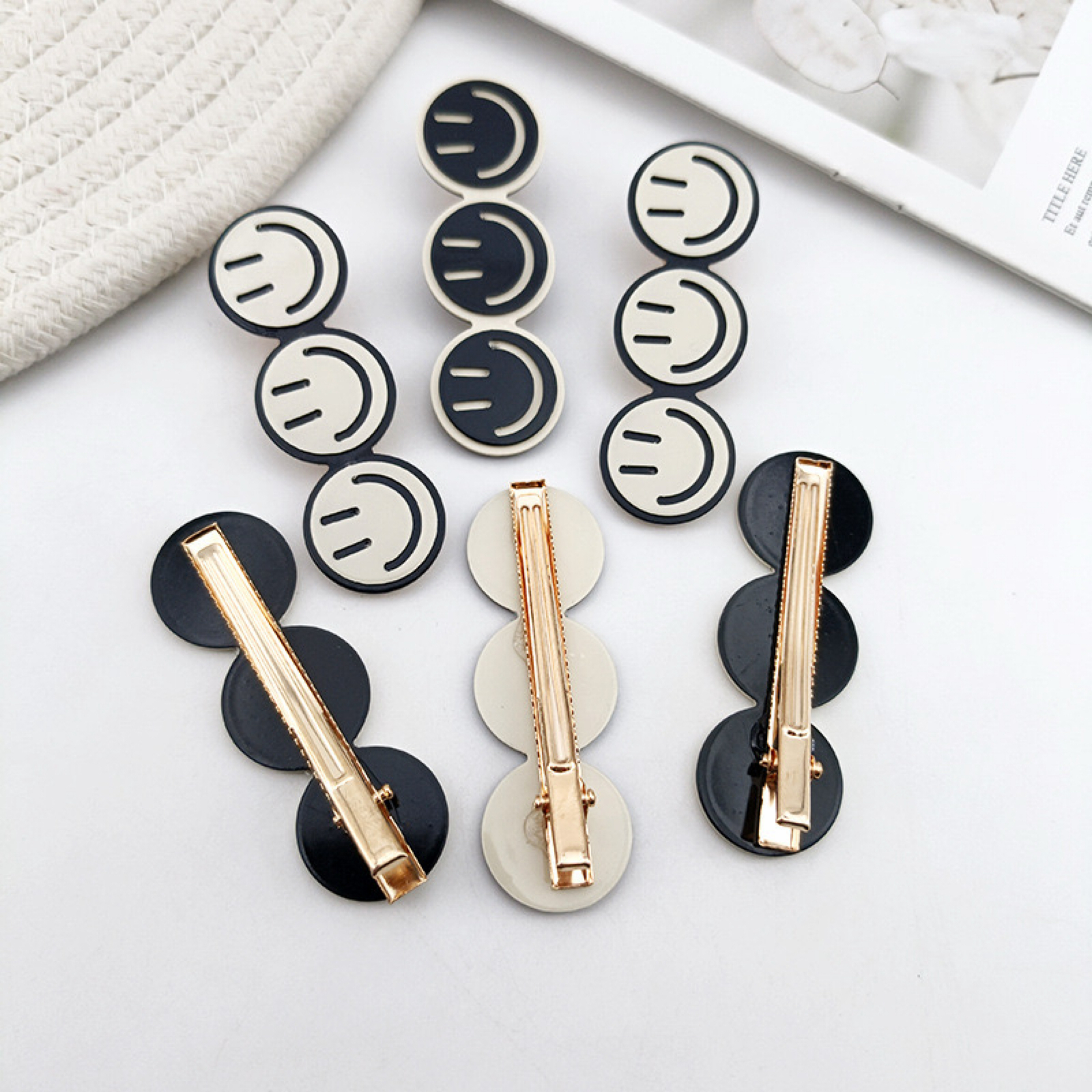 簡約百搭笑臉鴨嘴夾