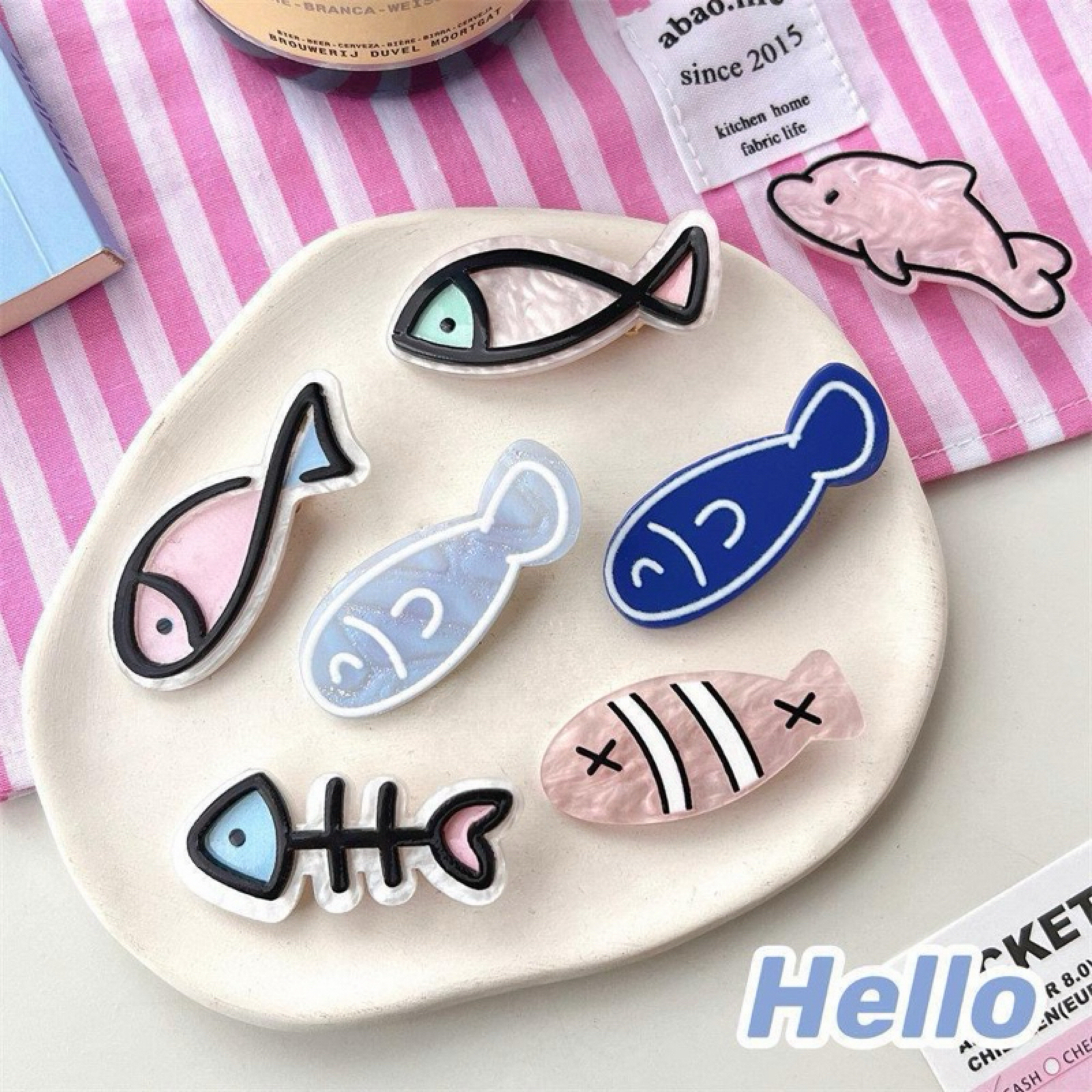 可愛魚造型鴨嘴夾（多款可選）