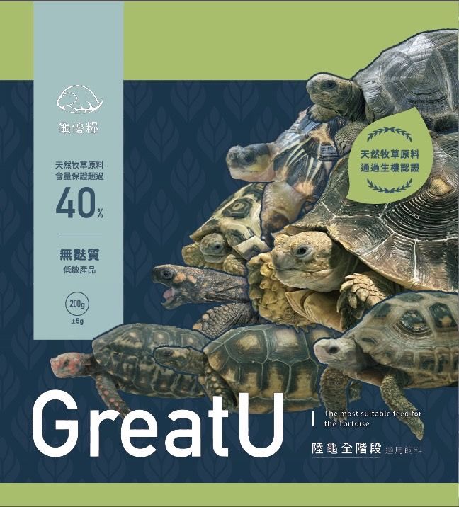GreatU 龜優糧-全階段飼料 小顆粒 300g