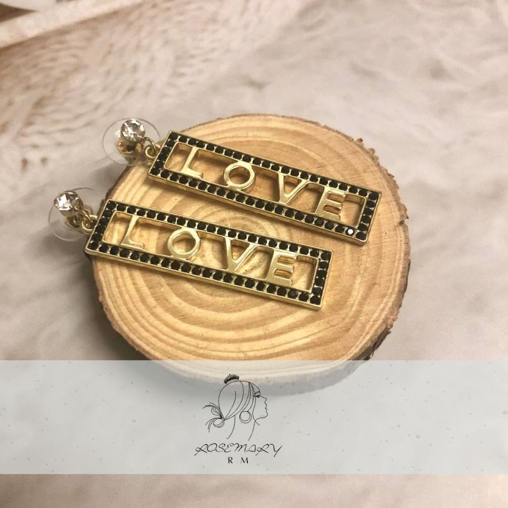 ♛ROSEMAYR♛韓版 韓國網紅爆款 設計感LOVE字母耳環