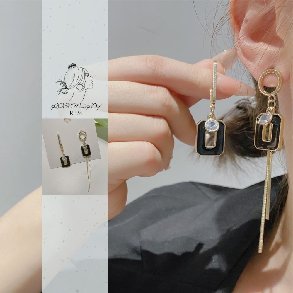 ♛ROSEMAYR♛[LX-0028] 韓版 東大門網紅爆款 方框不對稱耳環