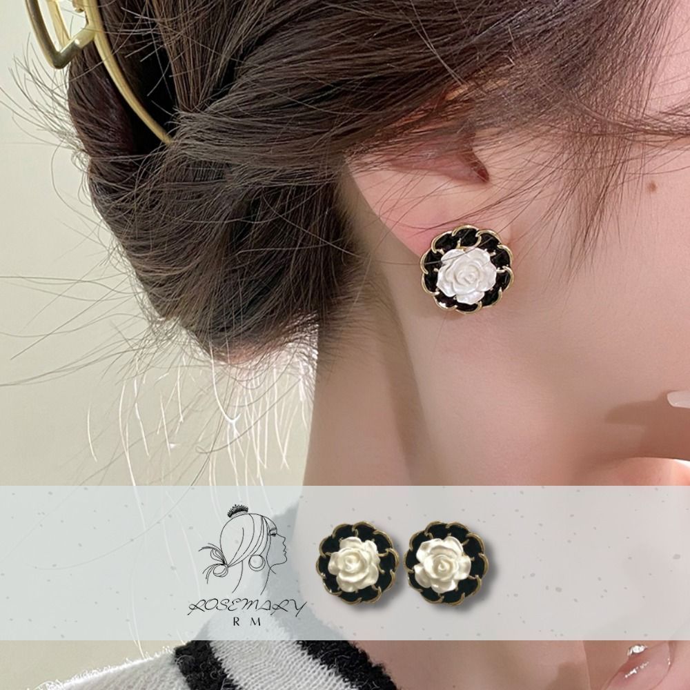 ♛ROSEMAYR♛[CR-0028] 韓版 法式優雅 復古立體山茶花耳釘 耳環
