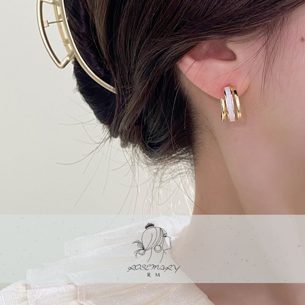 ♛ROSEMAYR♛[CR-0026] 韓版 個性女孩 復古半圓耳環